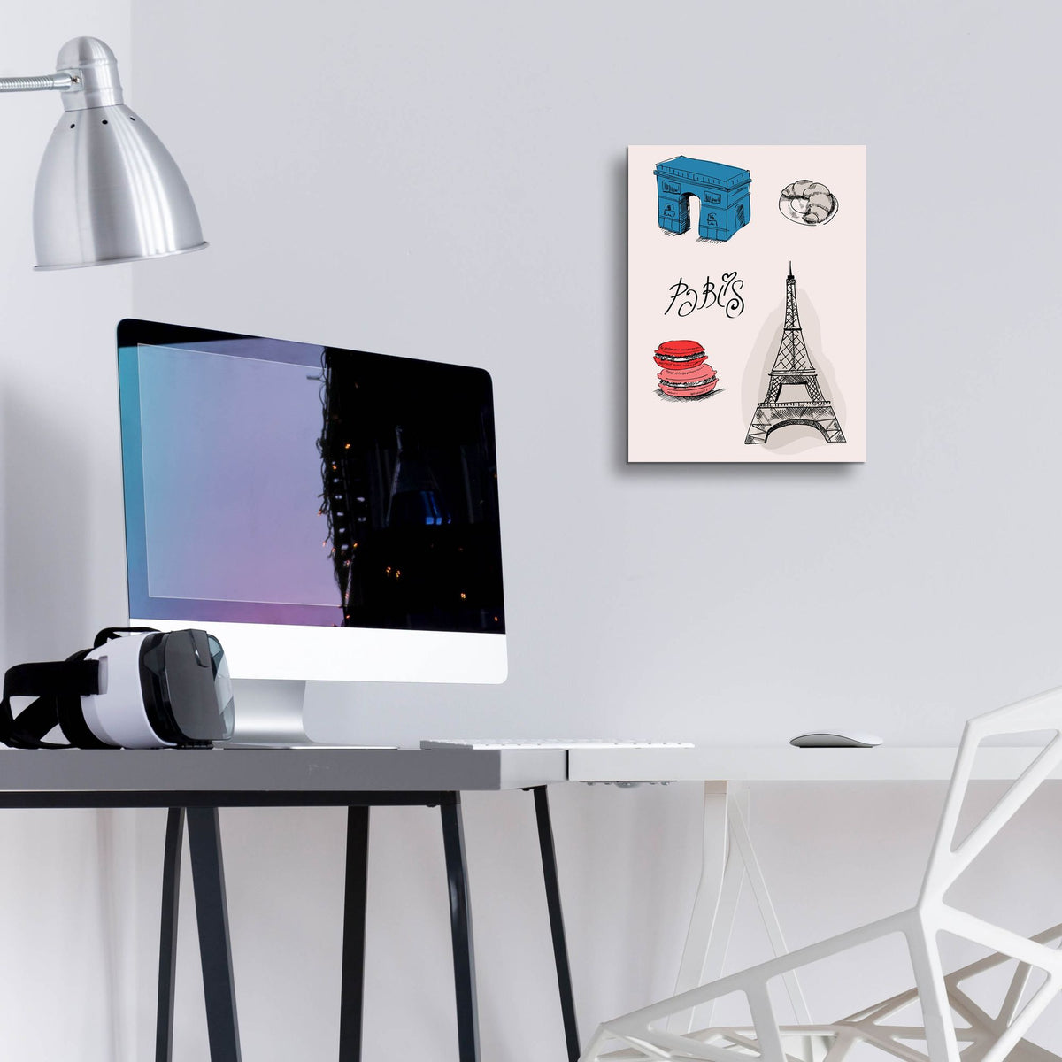 Epic Art 'Paris Iii' by Typelike, Acrylic Glass Wall Art,12x16