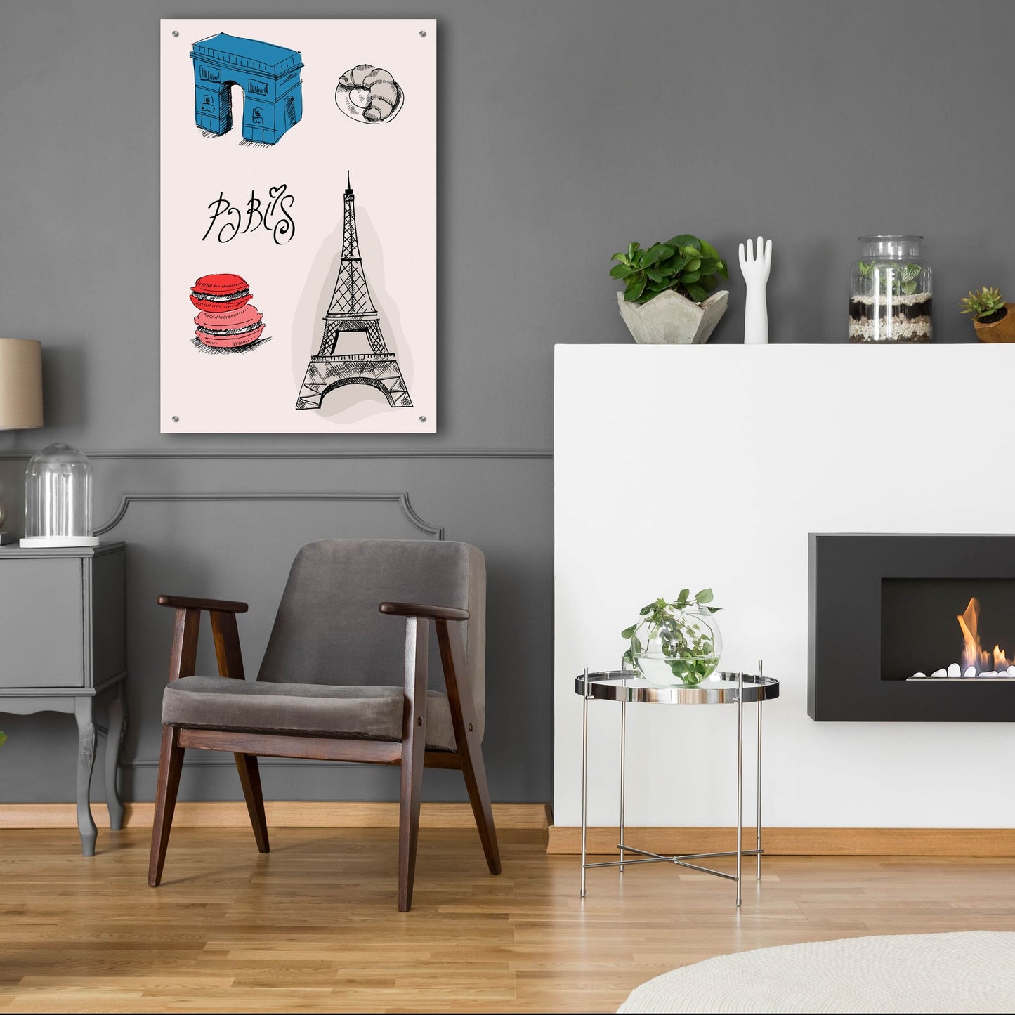 Epic Art 'Paris Iii' by Typelike, Acrylic Glass Wall Art,24x36