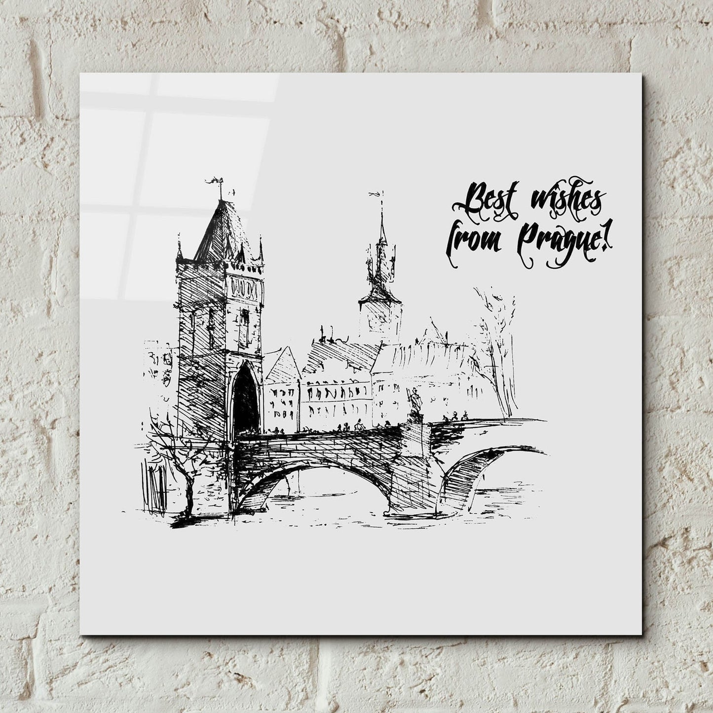 Epic Art 'Prague' by Typelike, Acrylic Glass Wall Art,12x12