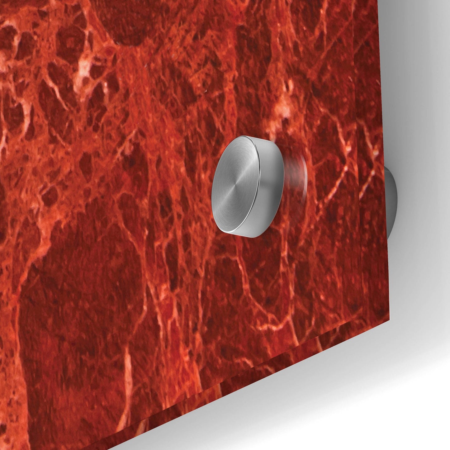 Epic Art 'Red Marble 03' by Typelike, Acrylic Glass Wall Art,24x36