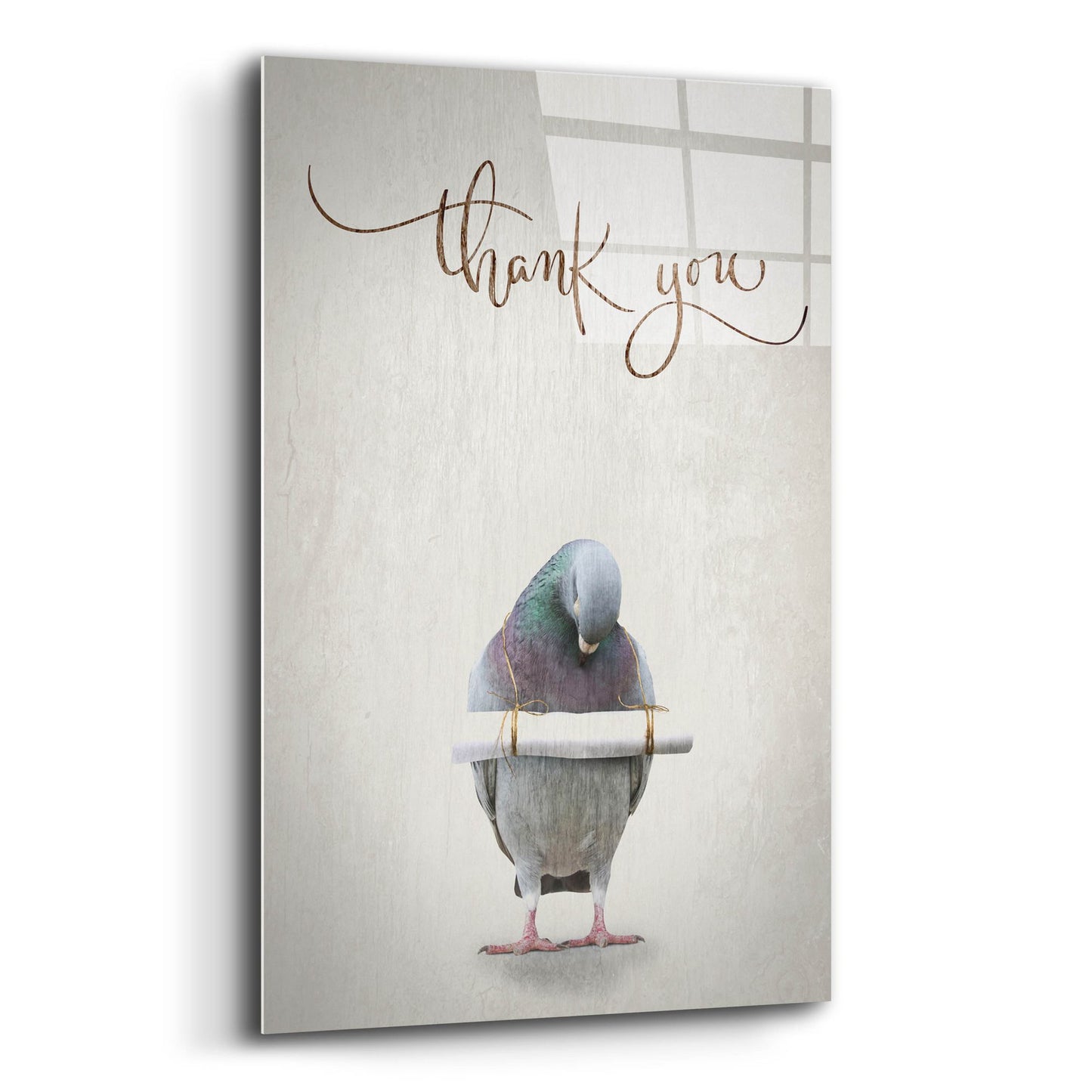 Epic Art 'Thank You' by Typelike, Acrylic Glass Wall Art,12x16