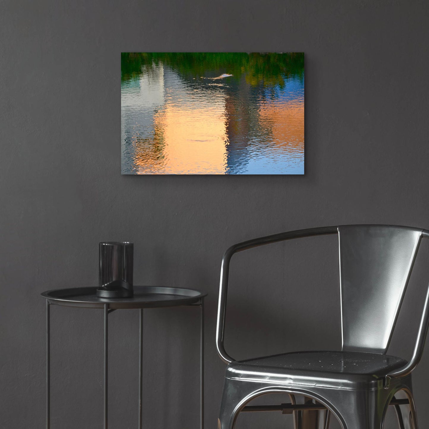 Epic Art 'Reflection On The Iowa River No. 1' by Ulpi Gonzalez, Acrylic Glass Wall Art,24x16