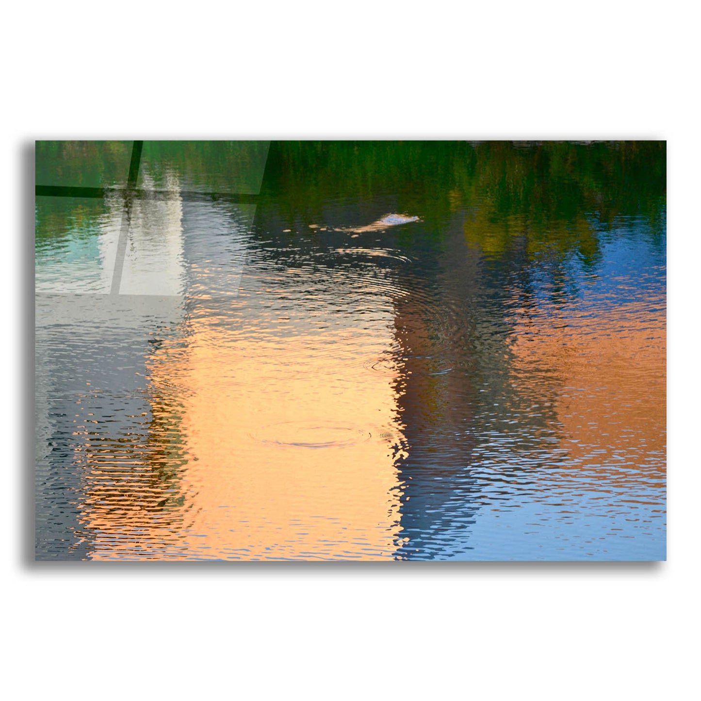 Epic Art 'Reflection On The Iowa River No. 1' by Ulpi Gonzalez, Acrylic Glass Wall Art,24x16