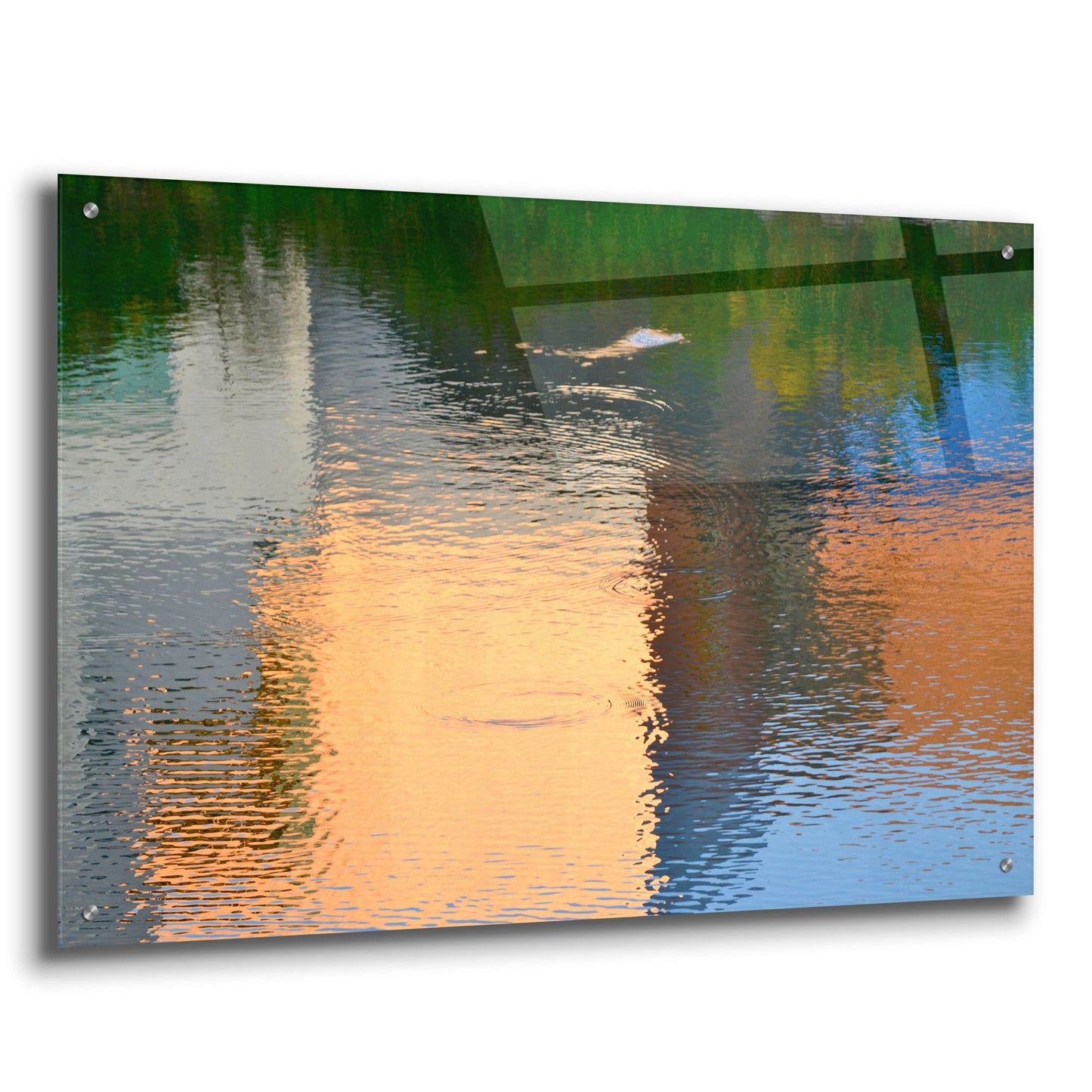 Epic Art 'Reflection On The Iowa River No. 1' by Ulpi Gonzalez, Acrylic Glass Wall Art,36x24