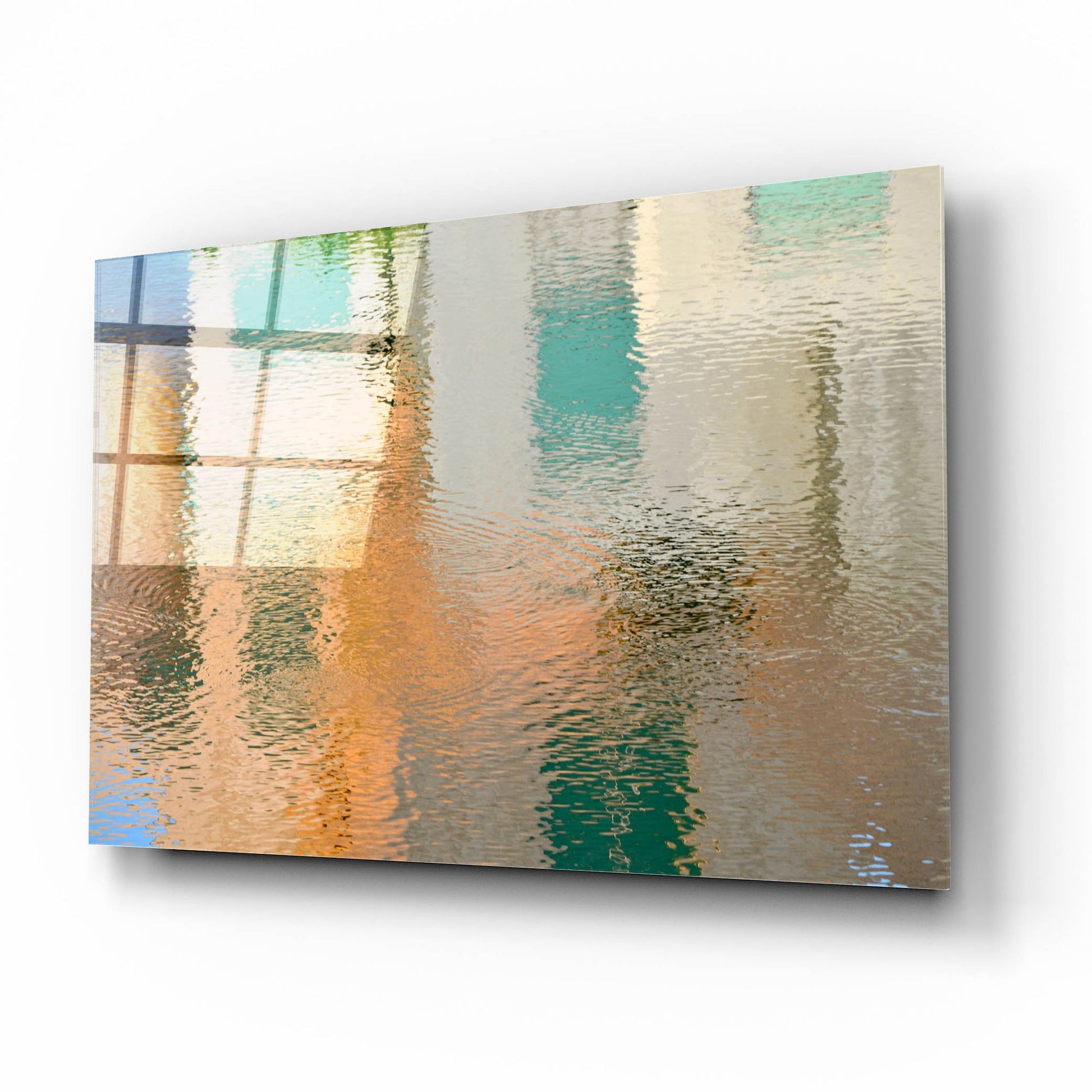 Epic Art 'Reflection On The Iowa River No. 2' by Ulpi Gonzalez, Acrylic Glass Wall Art,16x12