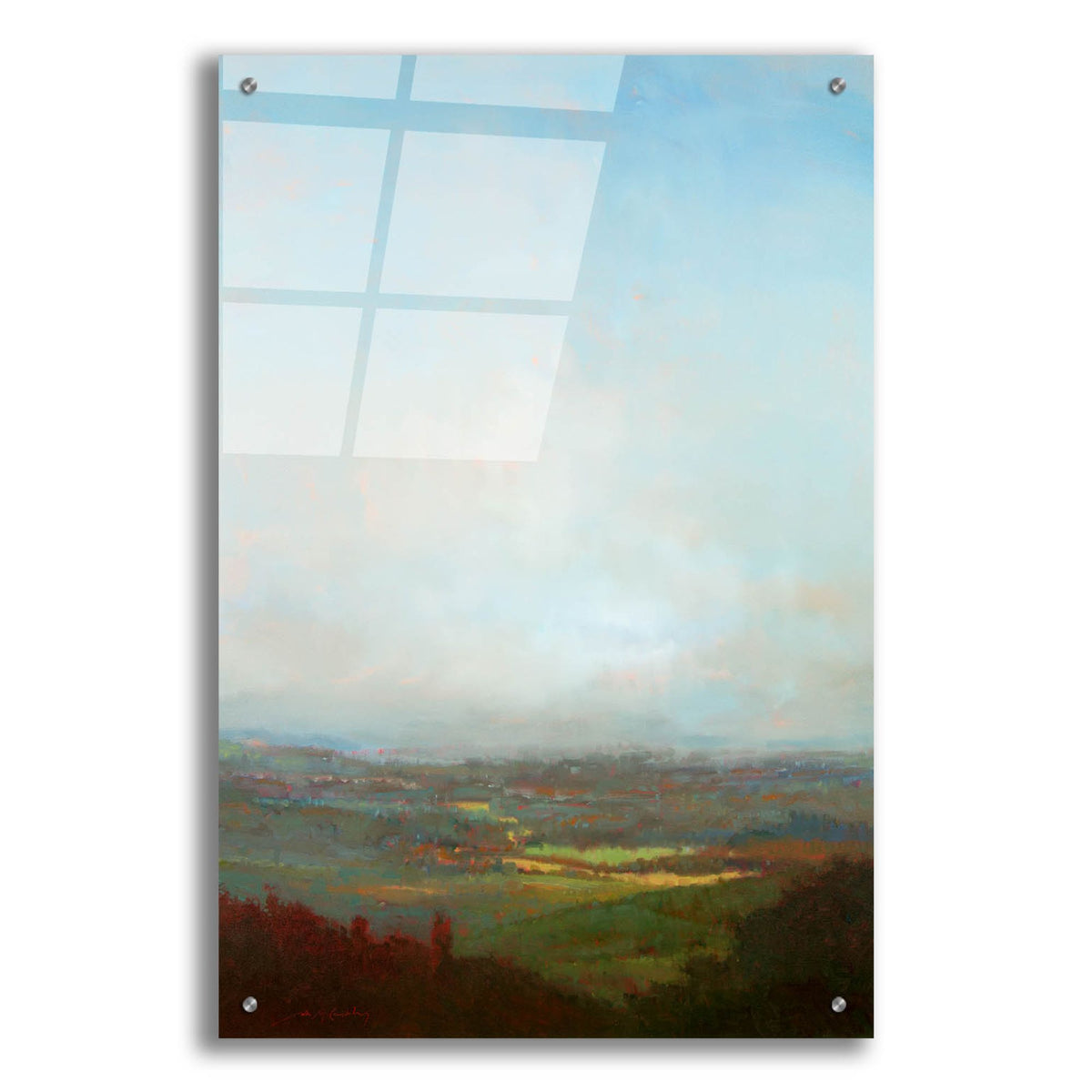 Epic Art 'Green Valley Below' by William Mccarthy, Acrylic Glass Wall Art