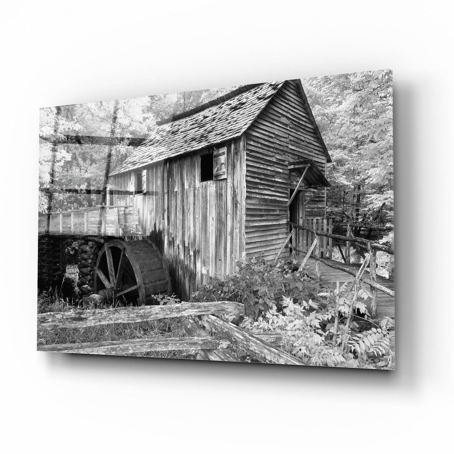 Epic Art 'Cable Mill Cades Cove' by Winthrope Hiers, Acrylic Glass Wall Art,16x12