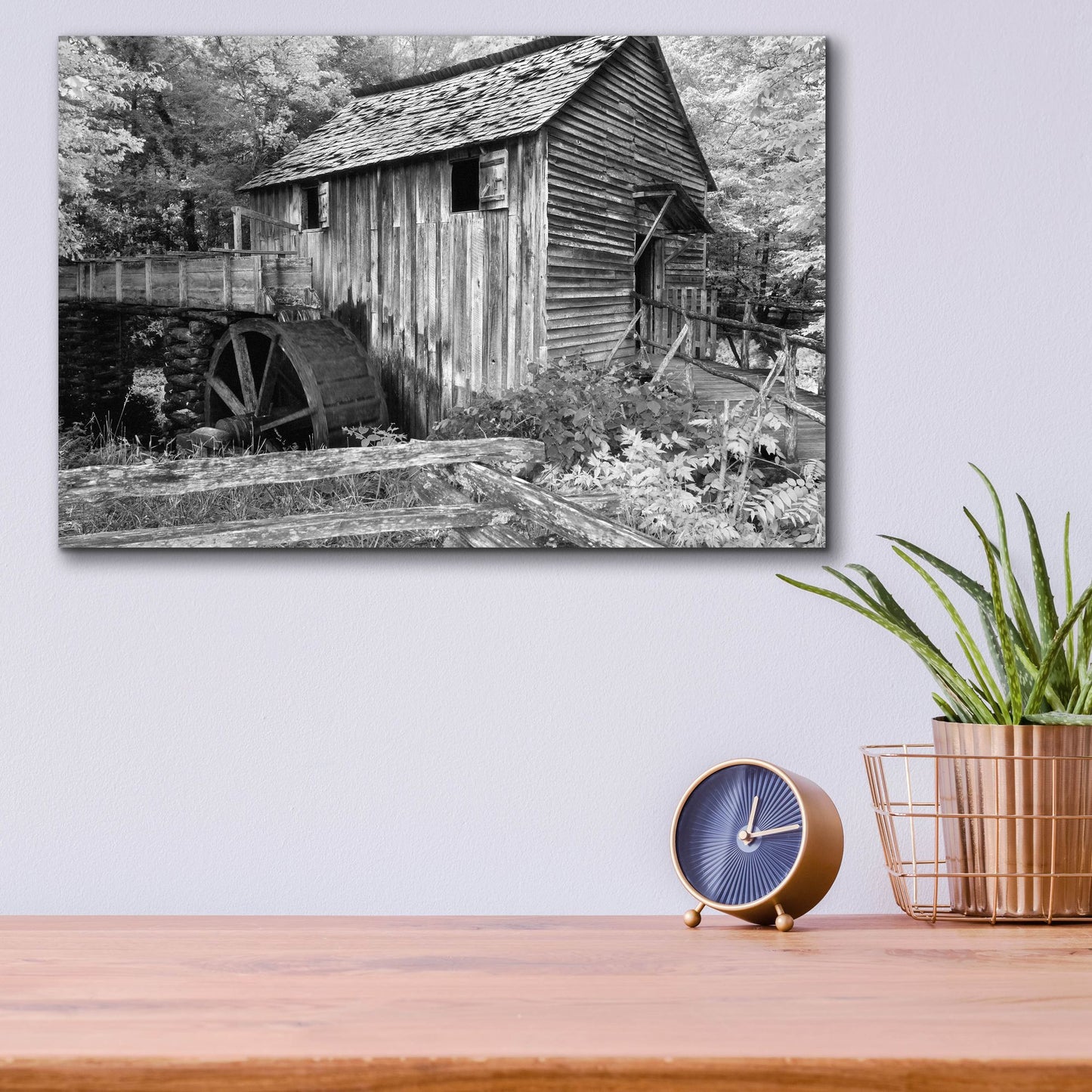 Epic Art 'Cable Mill Cades Cove' by Winthrope Hiers, Acrylic Glass Wall Art,16x12