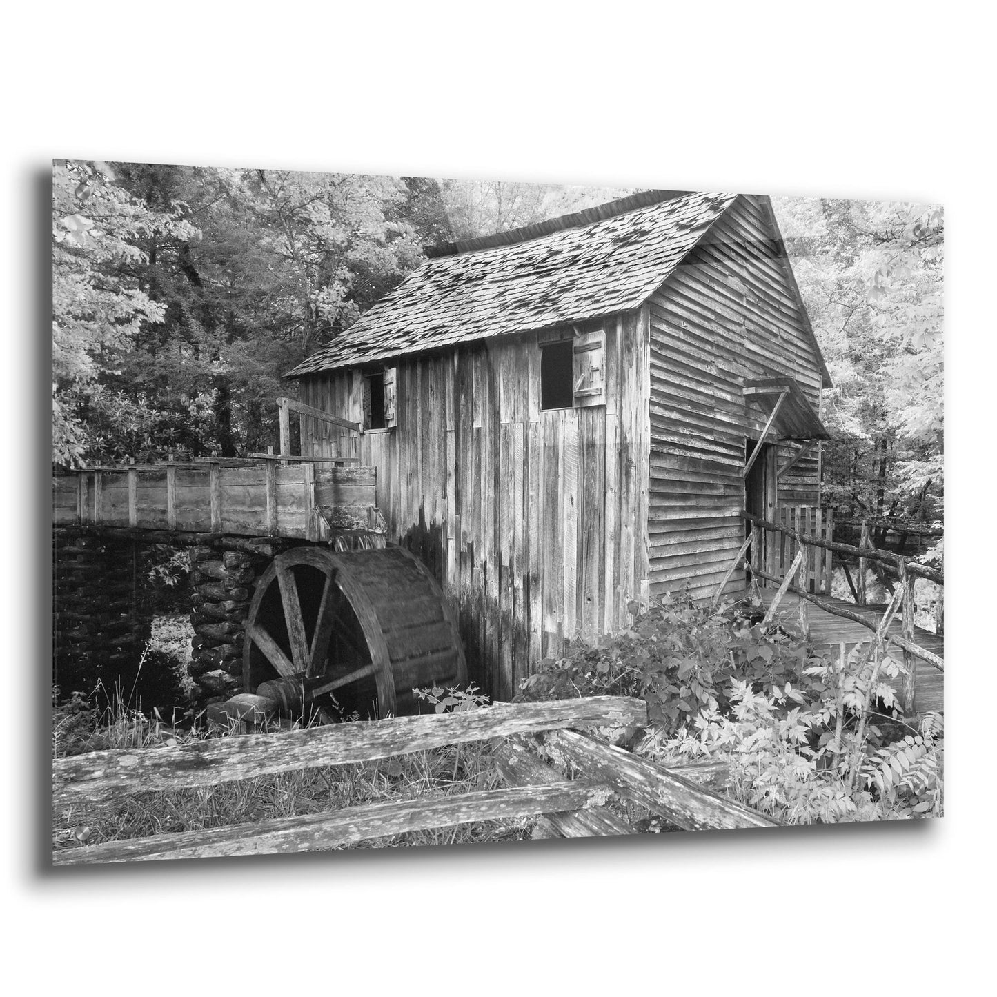 Epic Art 'Cable Mill Cades Cove' by Winthrope Hiers, Acrylic Glass Wall Art,36x24