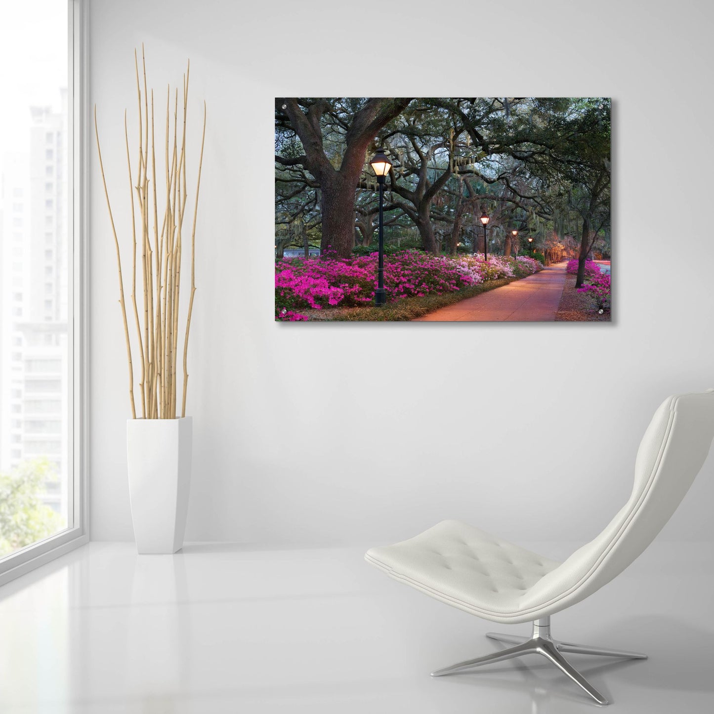 Epic Art 'Forsythe Park' by Winthrope Hiers, Acrylic Glass Wall Art,36x24