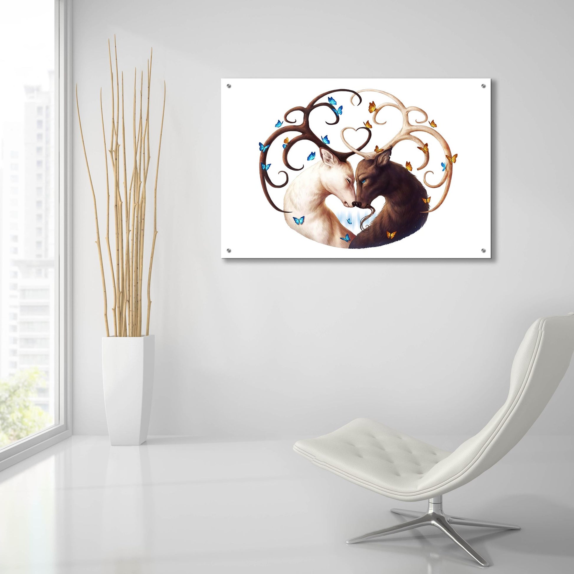 Epic Art 'Circle of Life' by JoJoesArt, Acrylic Glass Wall Art,36x24