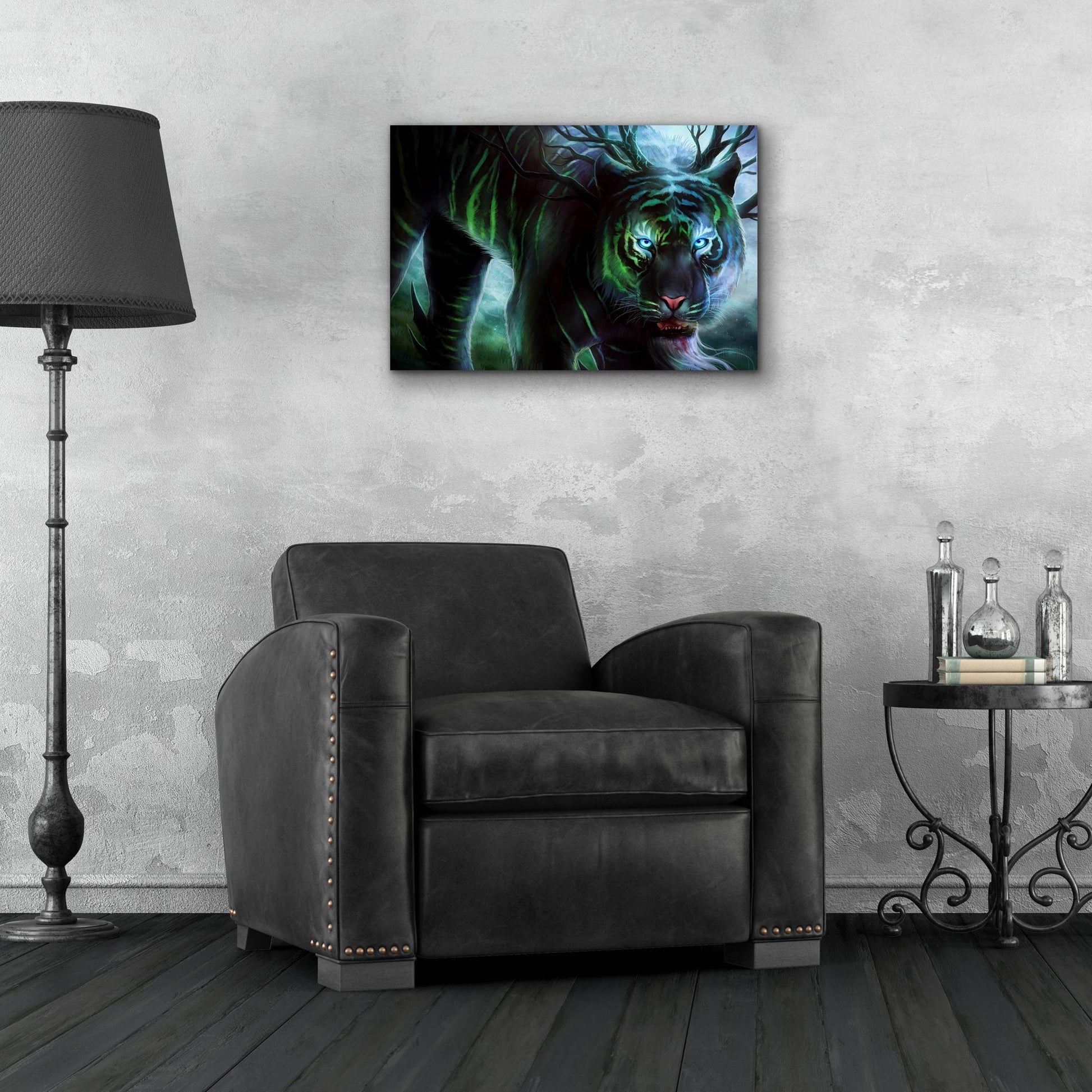 Epic Art 'Cold Stare' by JoJoesArt, Acrylic Glass Wall Art,24x16