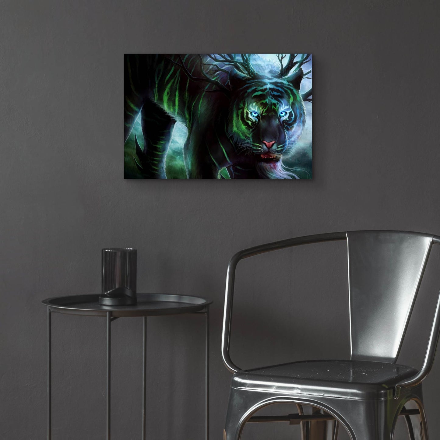 Epic Art 'Cold Stare' by JoJoesArt, Acrylic Glass Wall Art,24x16