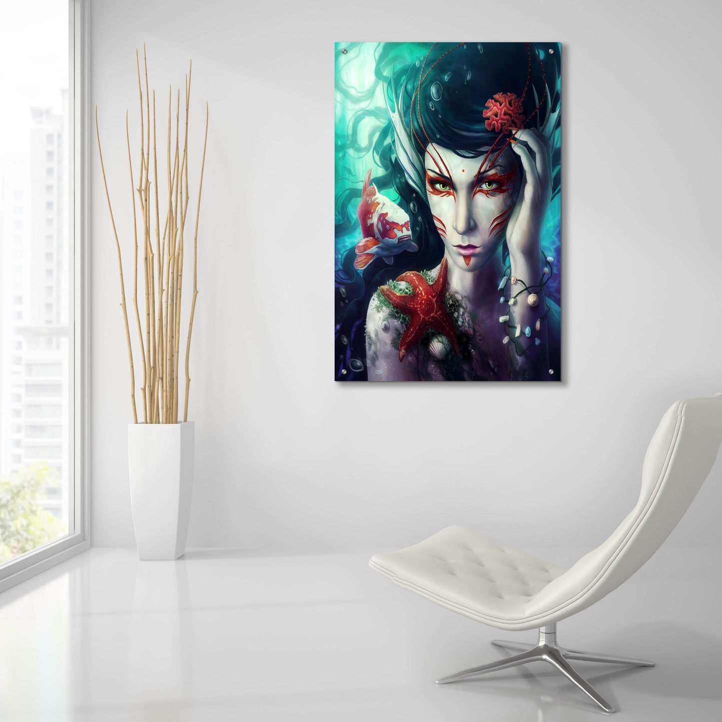 Epic Art 'Deep Sea' by JoJoesArt, Acrylic Glass Wall Art,24x36