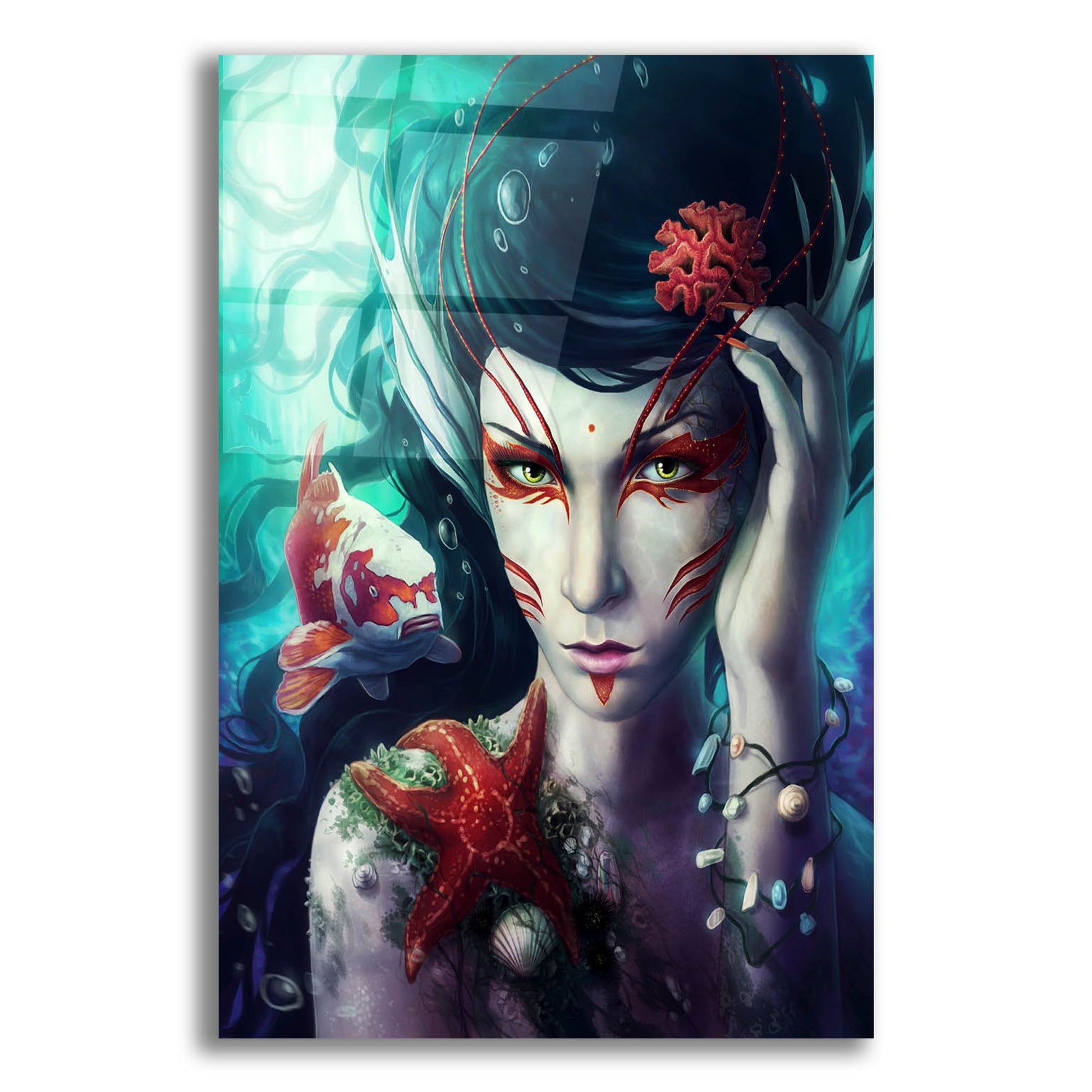 Epic Art 'Deep Sea' by JoJoesArt, Acrylic Glass Wall Art