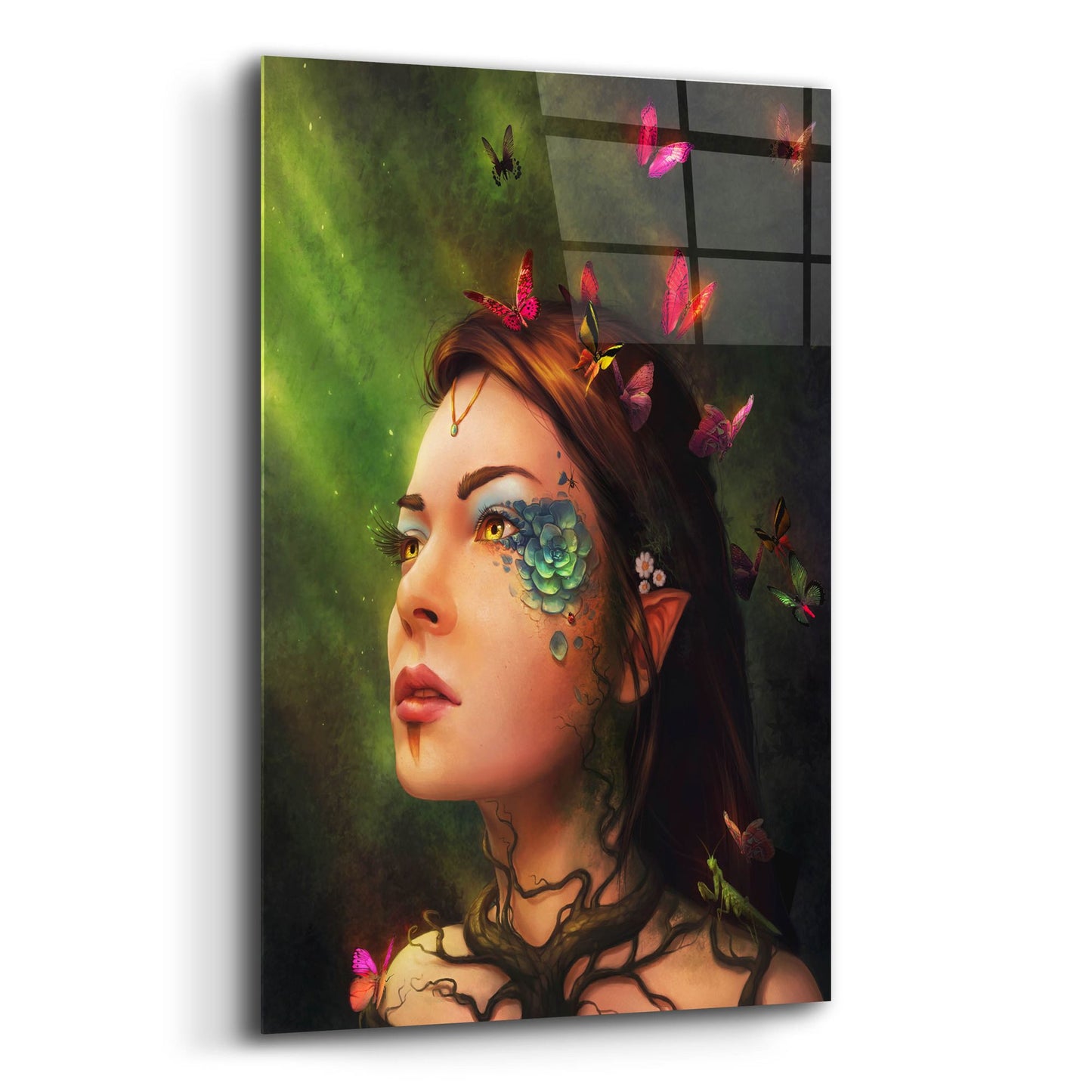 Epic Art 'Gaia' by JoJoesArt, Acrylic Glass Wall Art,12x16