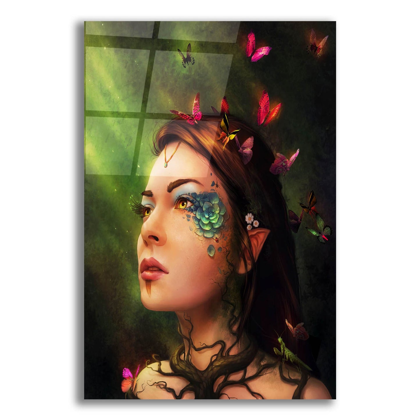 Epic Art 'Gaia' by JoJoesArt, Acrylic Glass Wall Art,12x16