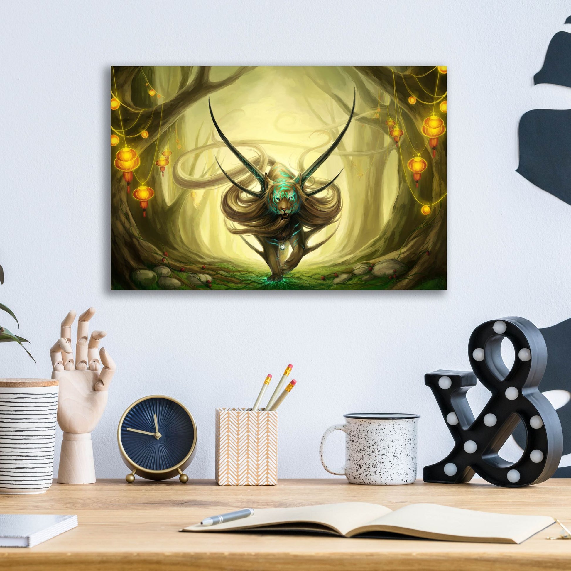 Epic Art 'God of Evanescence' by JoJoesArt, Acrylic Glass Wall Art,16x12