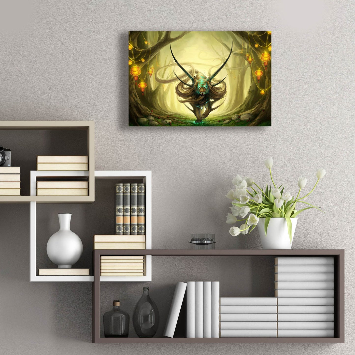 Epic Art 'God of Evanescence' by JoJoesArt, Acrylic Glass Wall Art,24x16