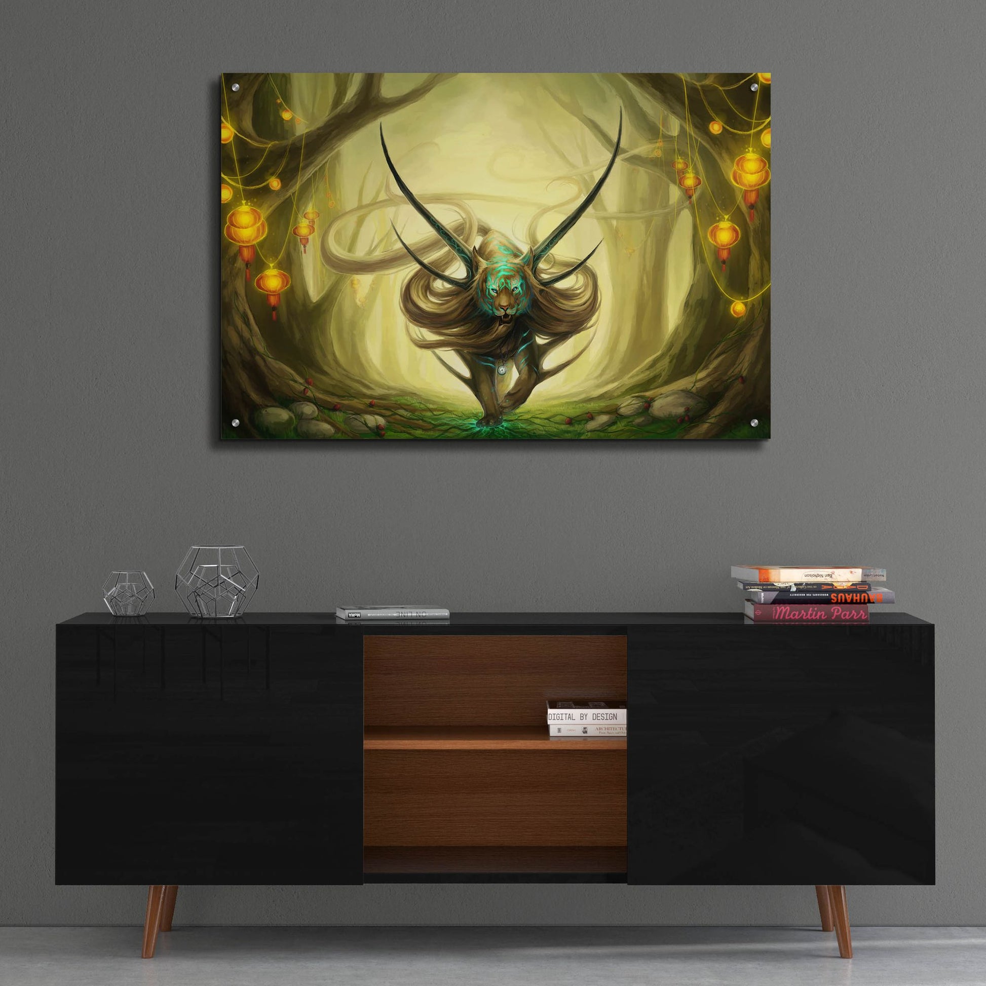 Epic Art 'God of Evanescence' by JoJoesArt, Acrylic Glass Wall Art,36x24