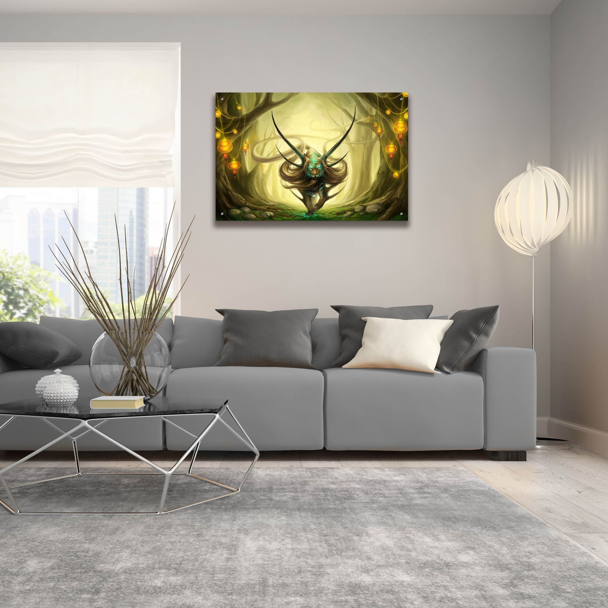 Epic Art 'God of Evanescence' by JoJoesArt, Acrylic Glass Wall Art,36x24