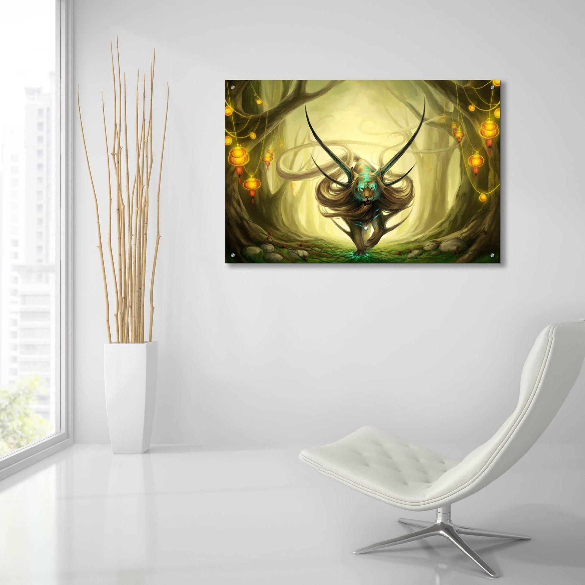 Epic Art 'God of Evanescence' by JoJoesArt, Acrylic Glass Wall Art,36x24