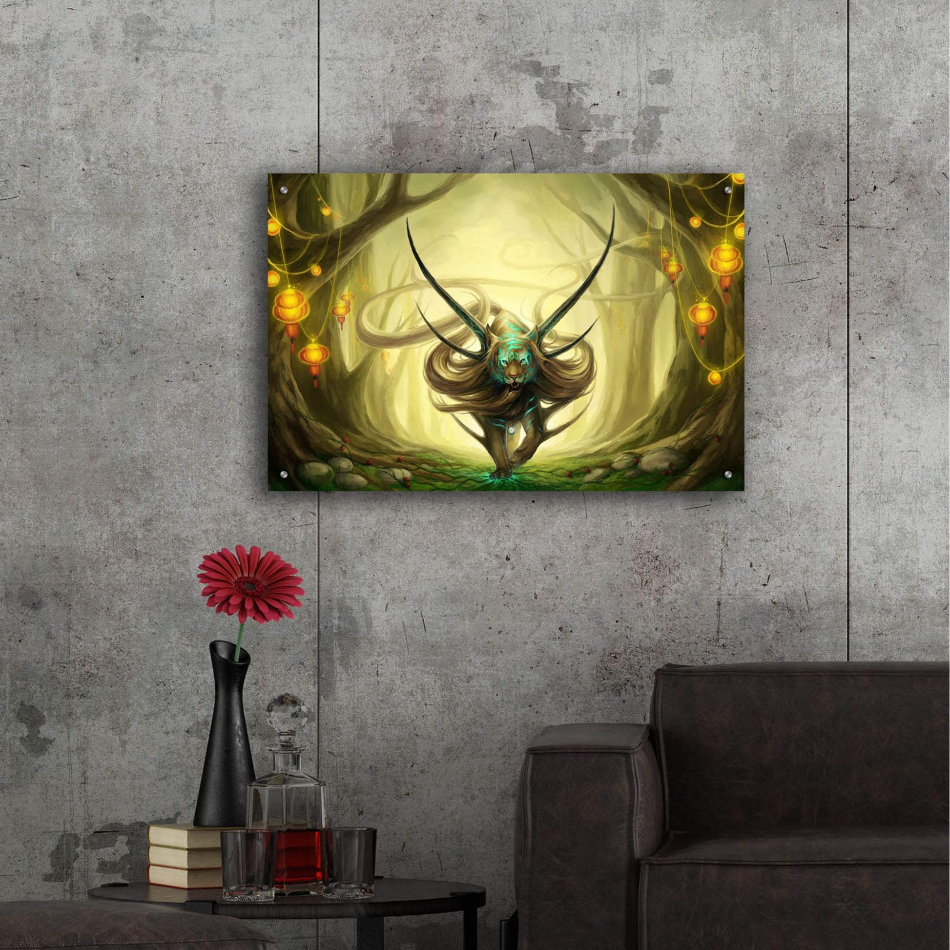 Epic Art 'God of Evanescence' by JoJoesArt, Acrylic Glass Wall Art,36x24