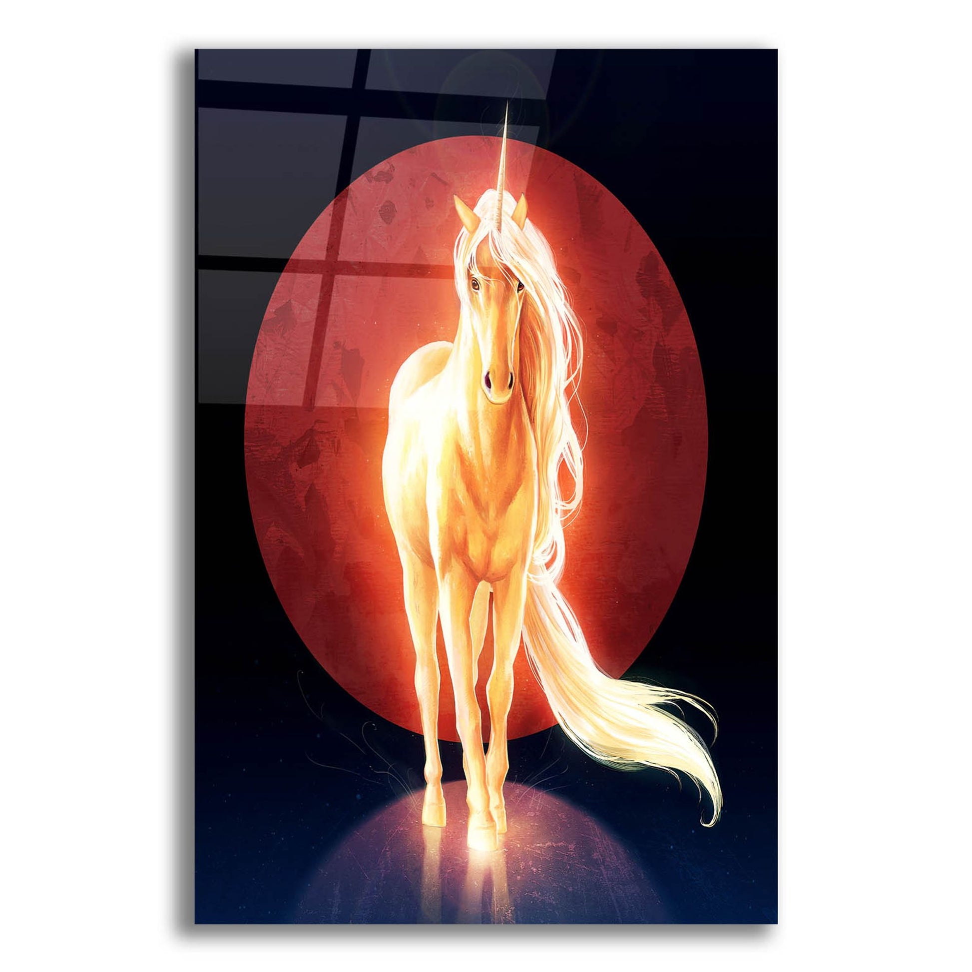 Epic Art 'Last Unicorn' by JoJoesArt, Acrylic Glass Wall Art,12x16