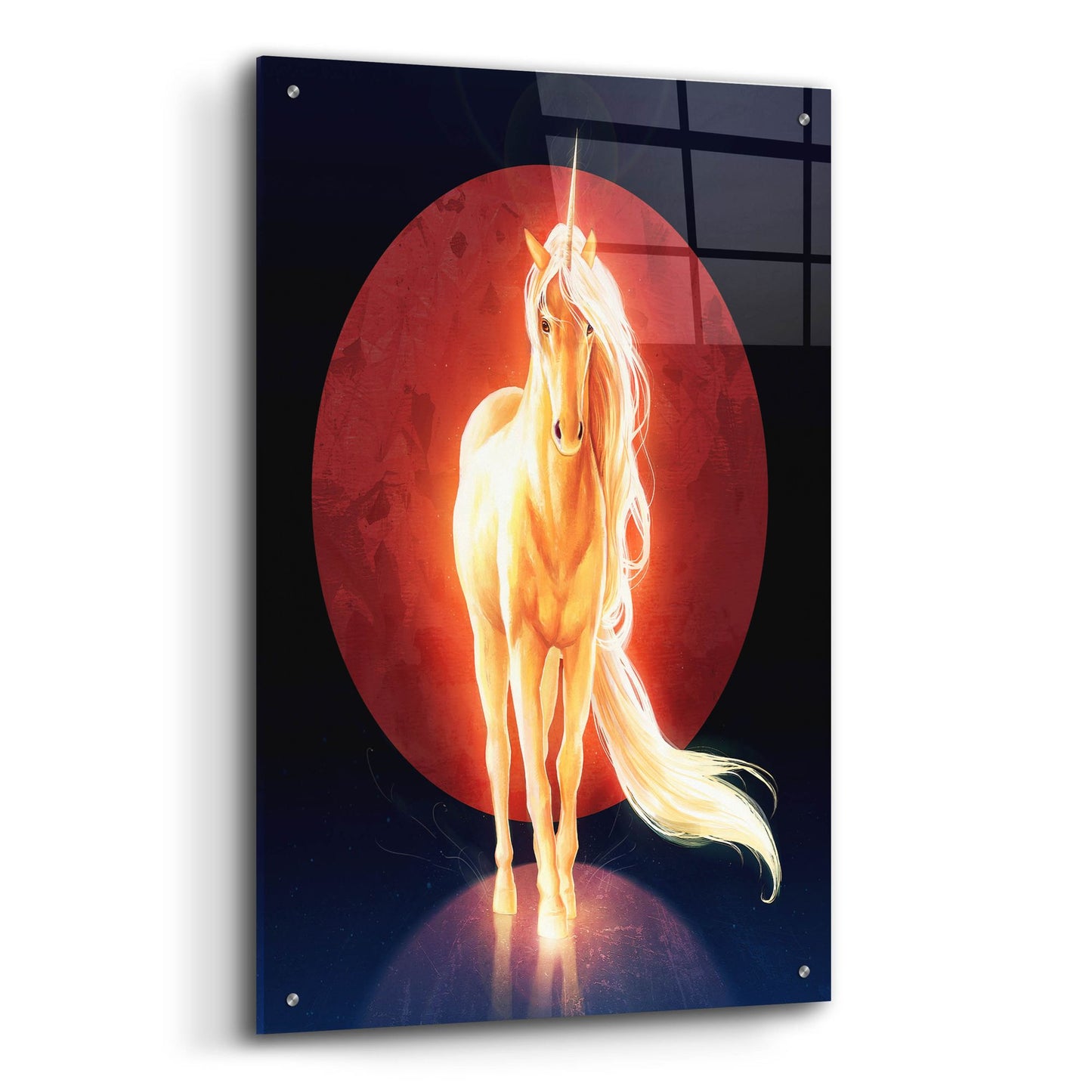 Epic Art 'Last Unicorn' by JoJoesArt, Acrylic Glass Wall Art,24x36