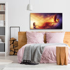 Epic Art 'Out of the Ashes' by JoJoesArt, Acrylic Glass Wall Art,48x24