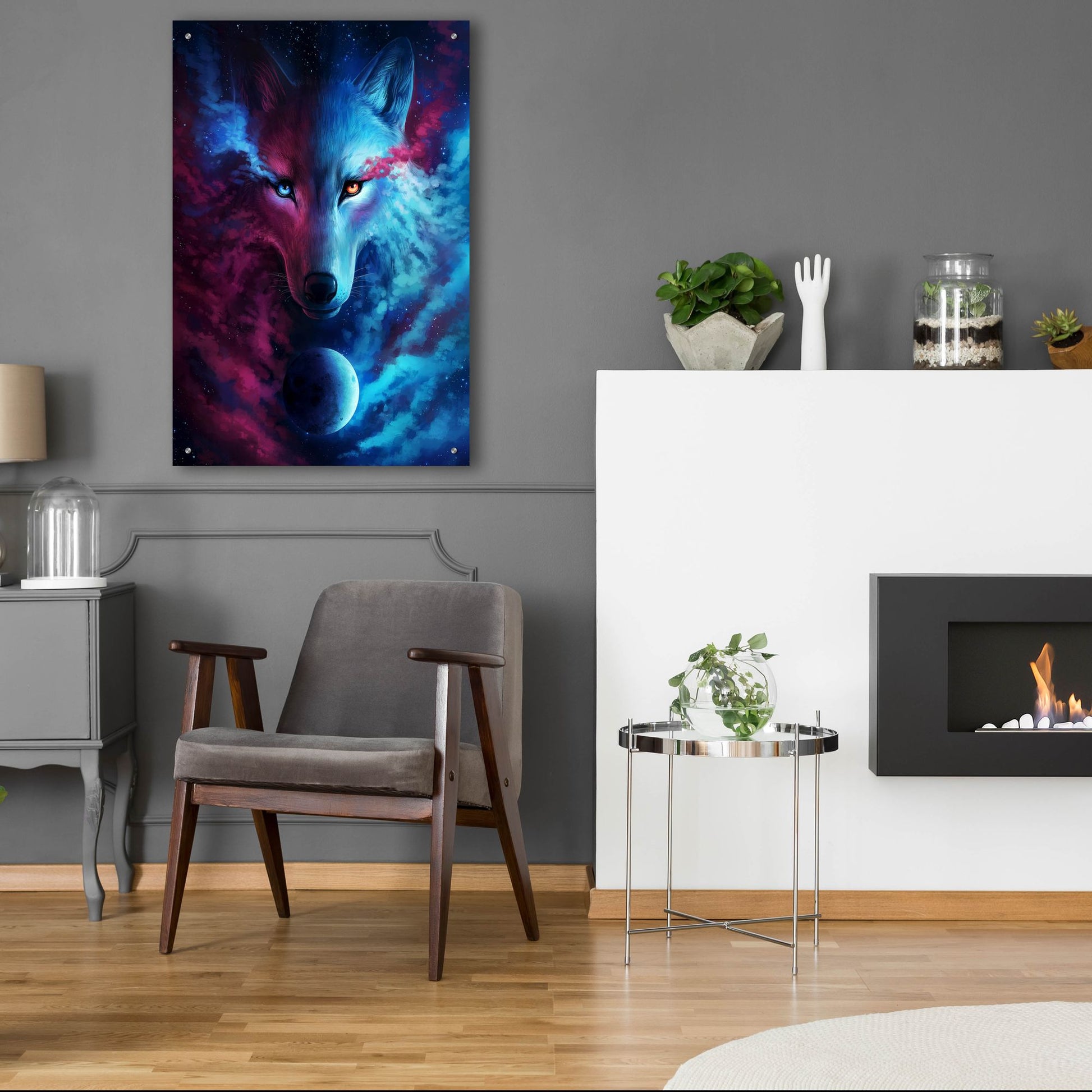 Epic Art 'Where Light and Dark Meet' by JoJoesArt, Acrylic Glass Wall Art,24x36