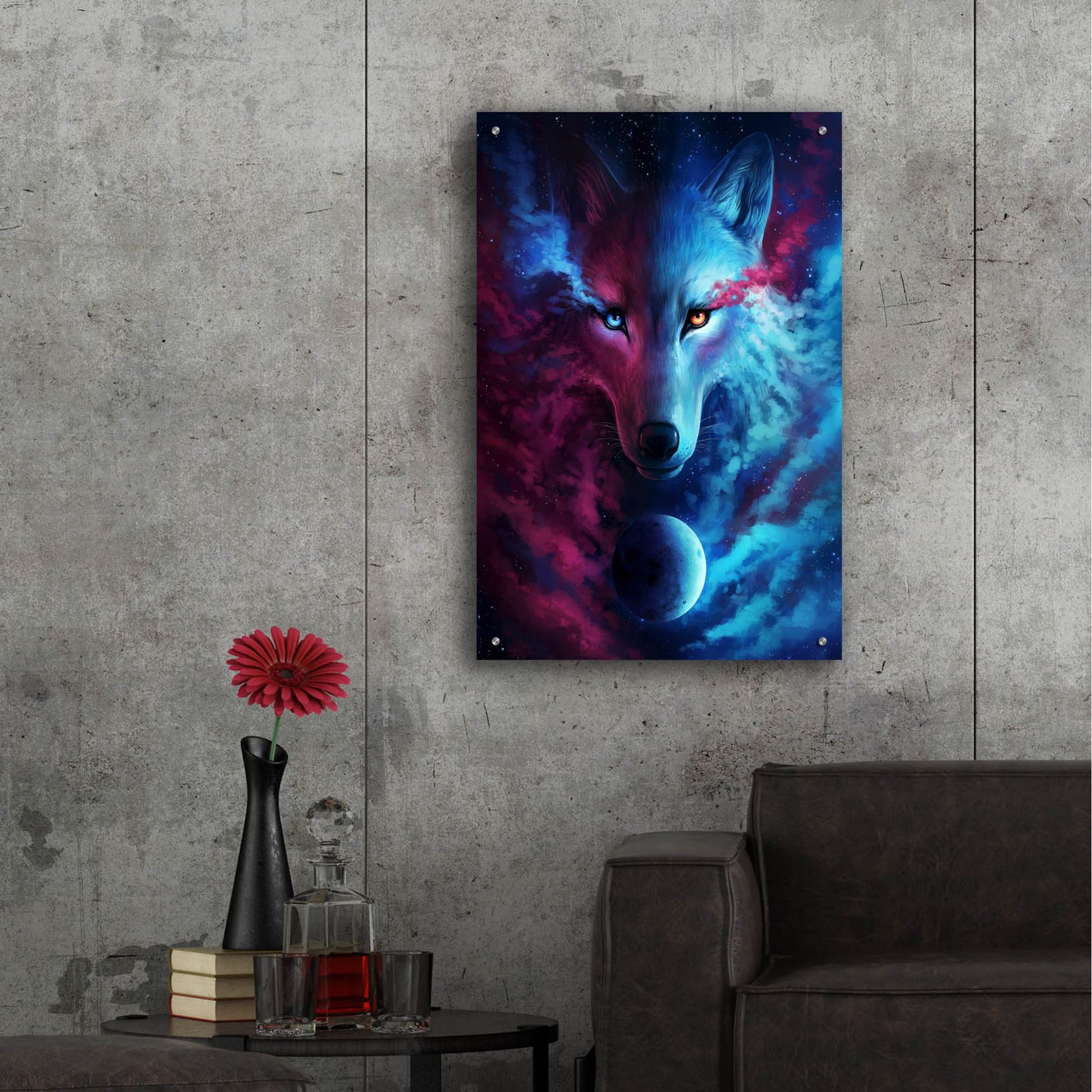 Epic Art 'Where Light and Dark Meet' by JoJoesArt, Acrylic Glass Wall Art,24x36