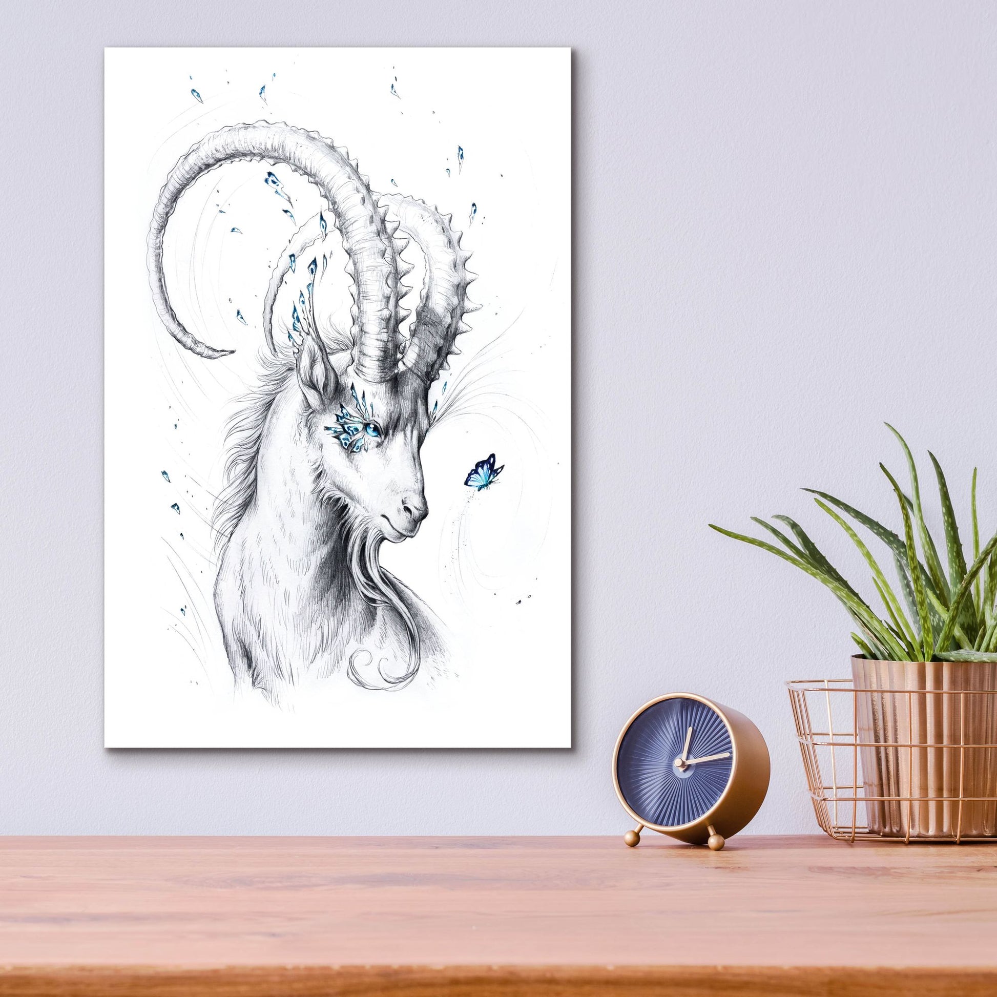 Epic Art 'Capricorn' by JoJoesArt, Acrylic Glass Wall Art,12x16