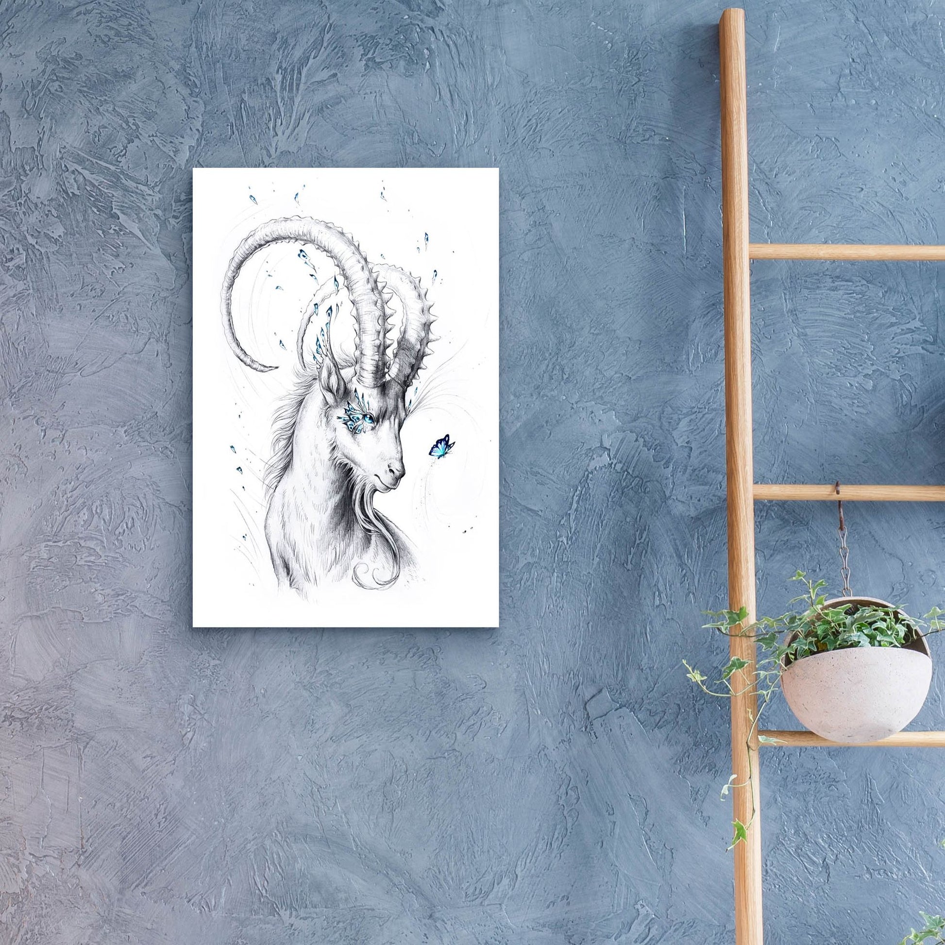 Epic Art 'Capricorn' by JoJoesArt, Acrylic Glass Wall Art,16x24