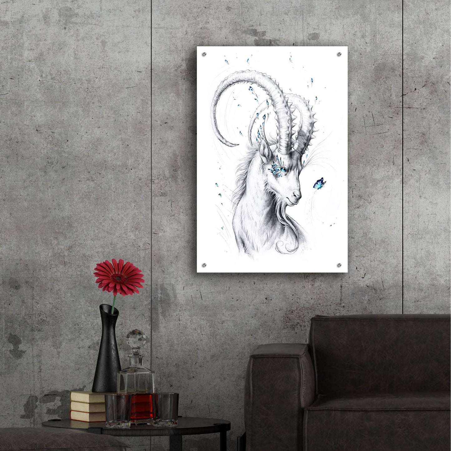 Epic Art 'Capricorn' by JoJoesArt, Acrylic Glass Wall Art,24x36