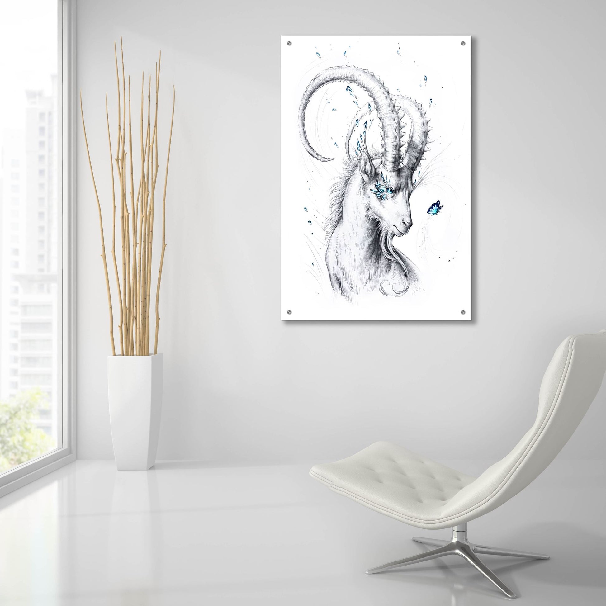 Epic Art 'Capricorn' by JoJoesArt, Acrylic Glass Wall Art,24x36