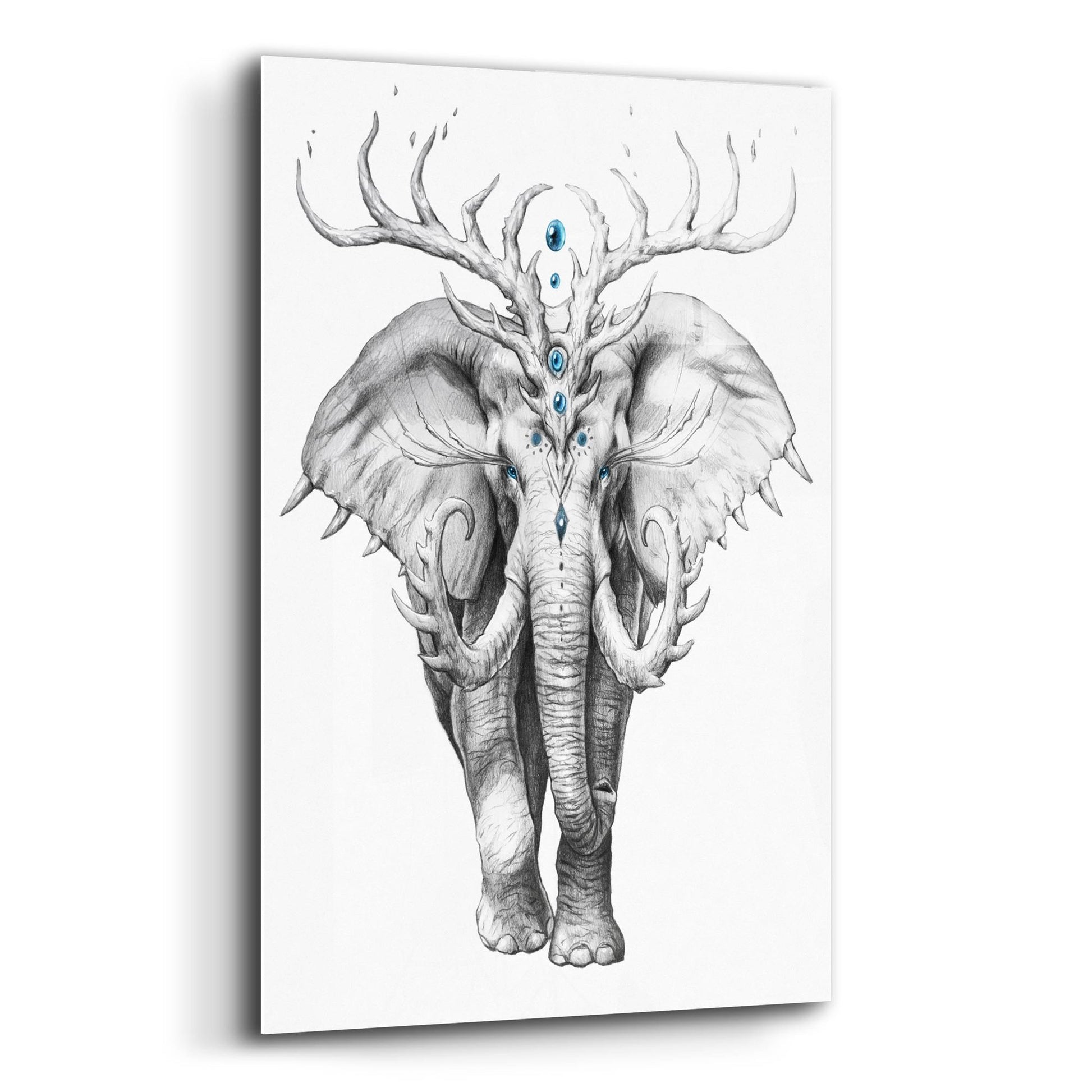 Epic Art 'Elephant Soul' by JoJoesArt, Acrylic Glass Wall Art,12x16