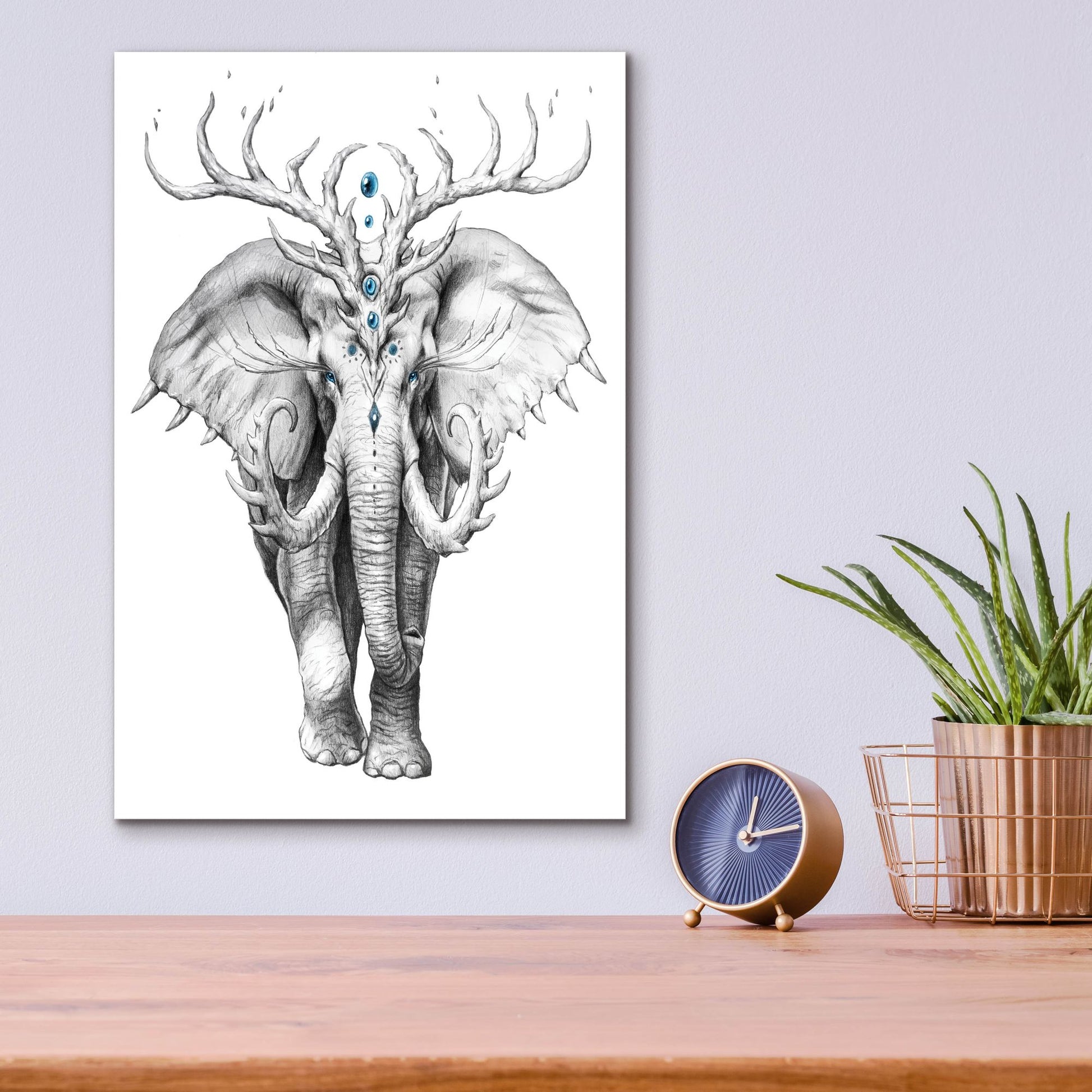 Epic Art 'Elephant Soul' by JoJoesArt, Acrylic Glass Wall Art,12x16