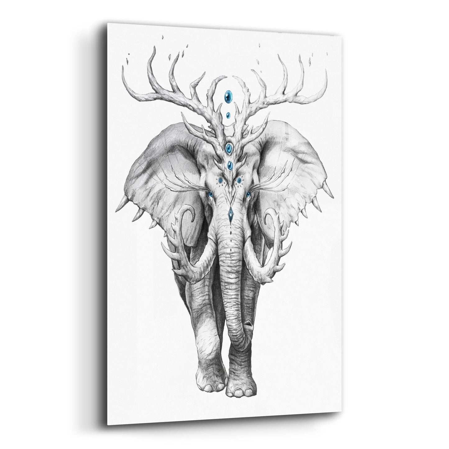 Epic Art 'Elephant Soul' by JoJoesArt, Acrylic Glass Wall Art,16x24