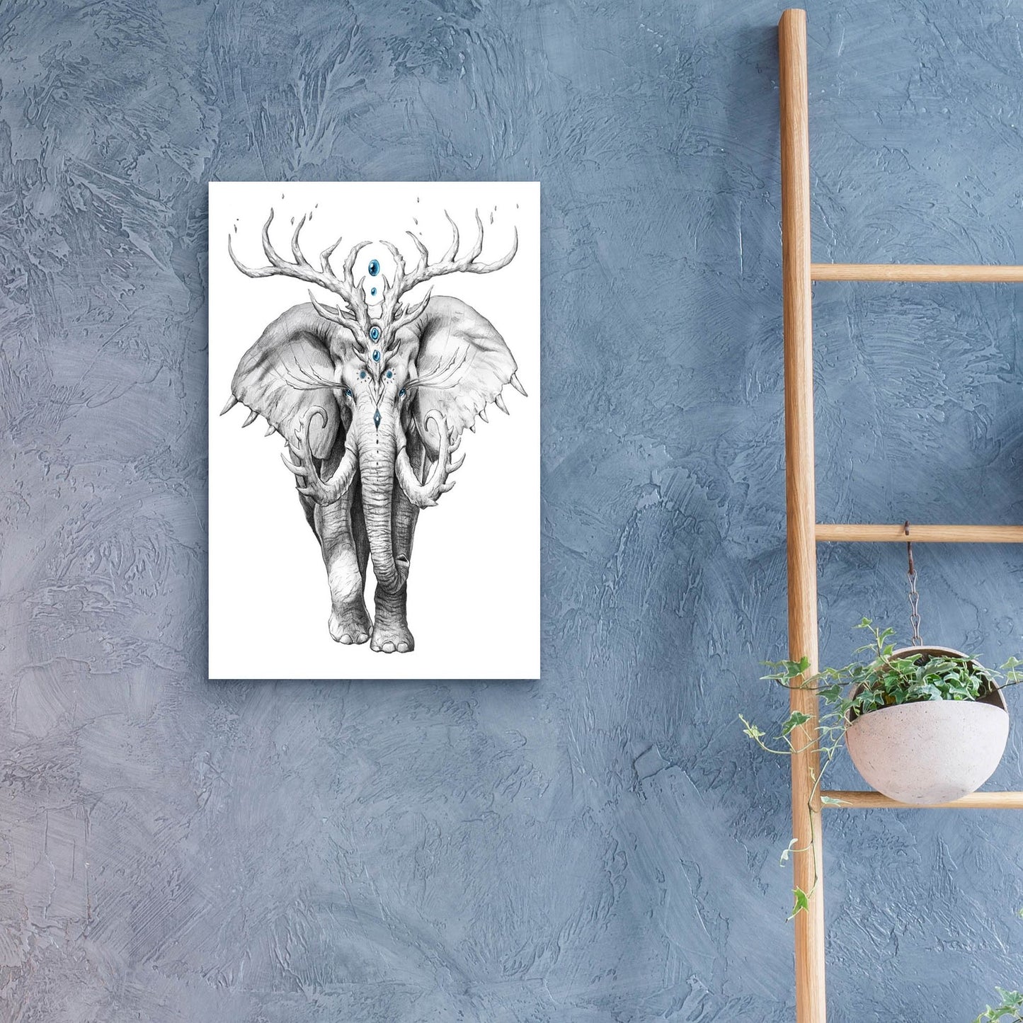 Epic Art 'Elephant Soul' by JoJoesArt, Acrylic Glass Wall Art,16x24