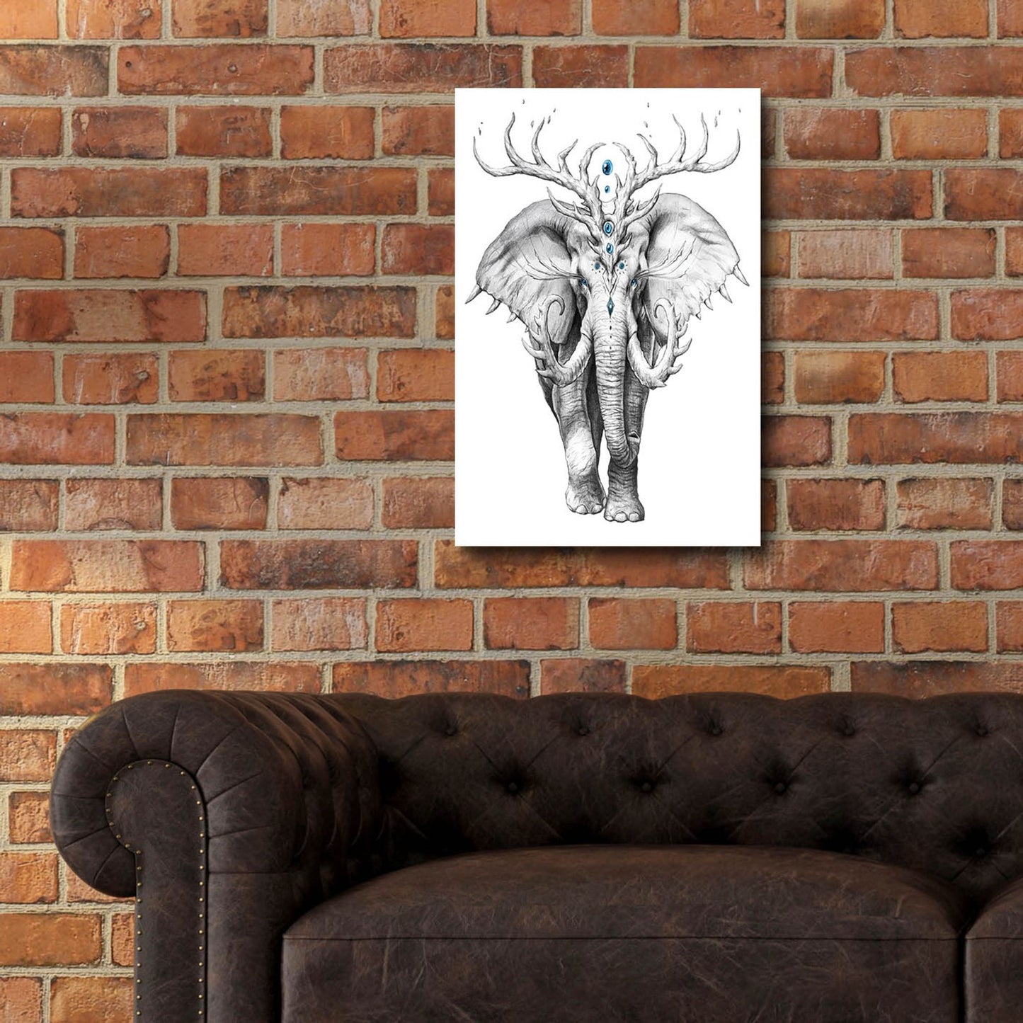 Epic Art 'Elephant Soul' by JoJoesArt, Acrylic Glass Wall Art,16x24