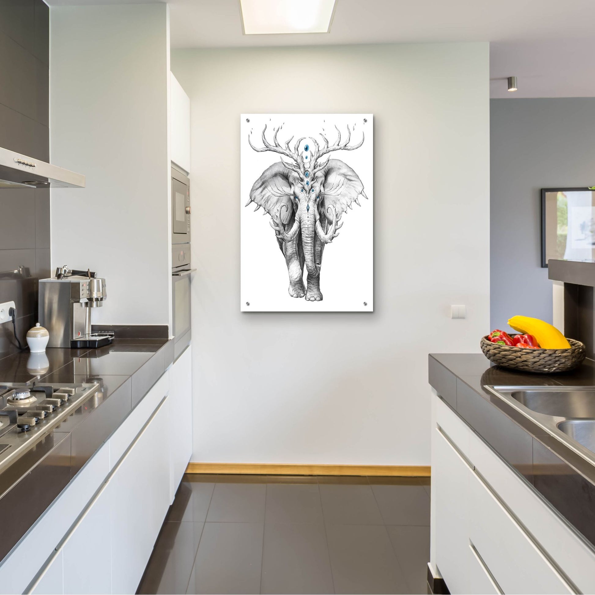 Epic Art 'Elephant Soul' by JoJoesArt, Acrylic Glass Wall Art,24x36