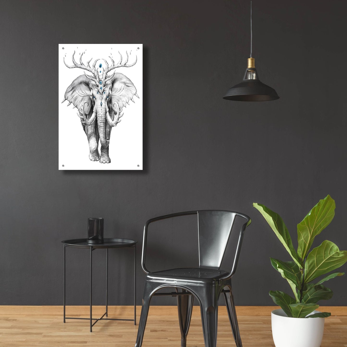 Epic Art 'Elephant Soul' by JoJoesArt, Acrylic Glass Wall Art,24x36