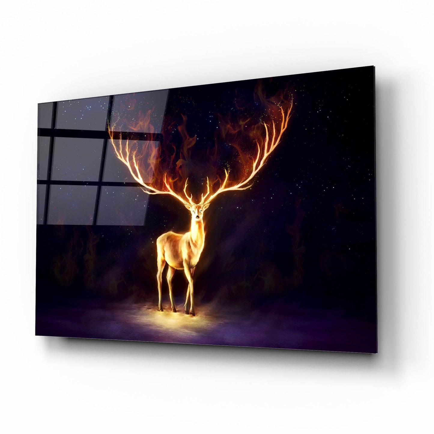 Epic Art 'Firewalker' by JoJoesArt, Acrylic Glass Wall Art,16x12