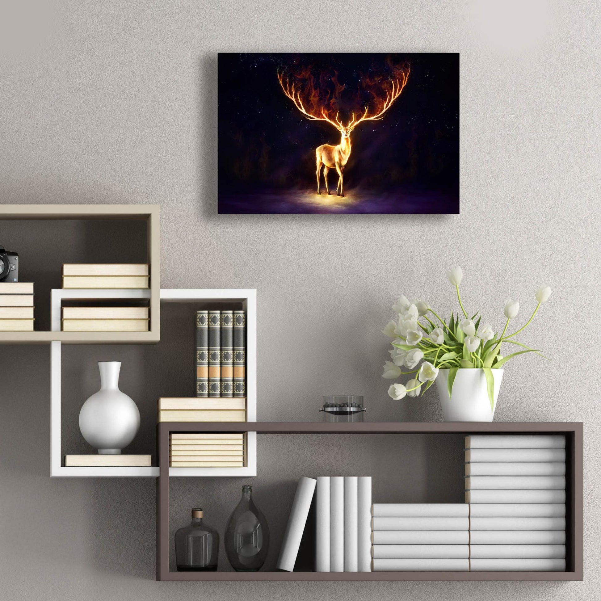 Epic Art 'Firewalker' by JoJoesArt, Acrylic Glass Wall Art,24x16