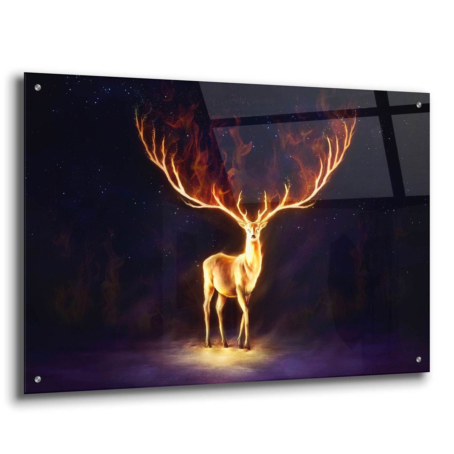 Epic Art 'Firewalker' by JoJoesArt, Acrylic Glass Wall Art,36x24