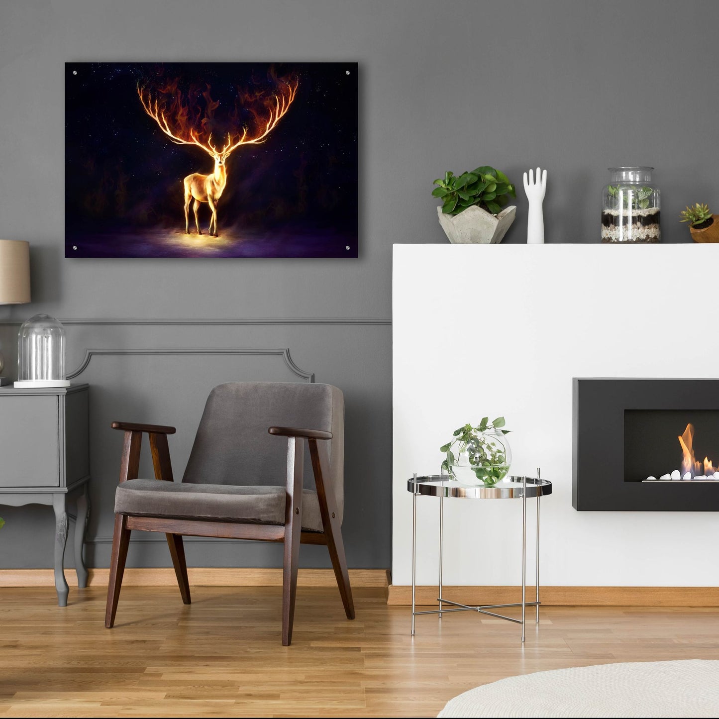 Epic Art 'Firewalker' by JoJoesArt, Acrylic Glass Wall Art,36x24