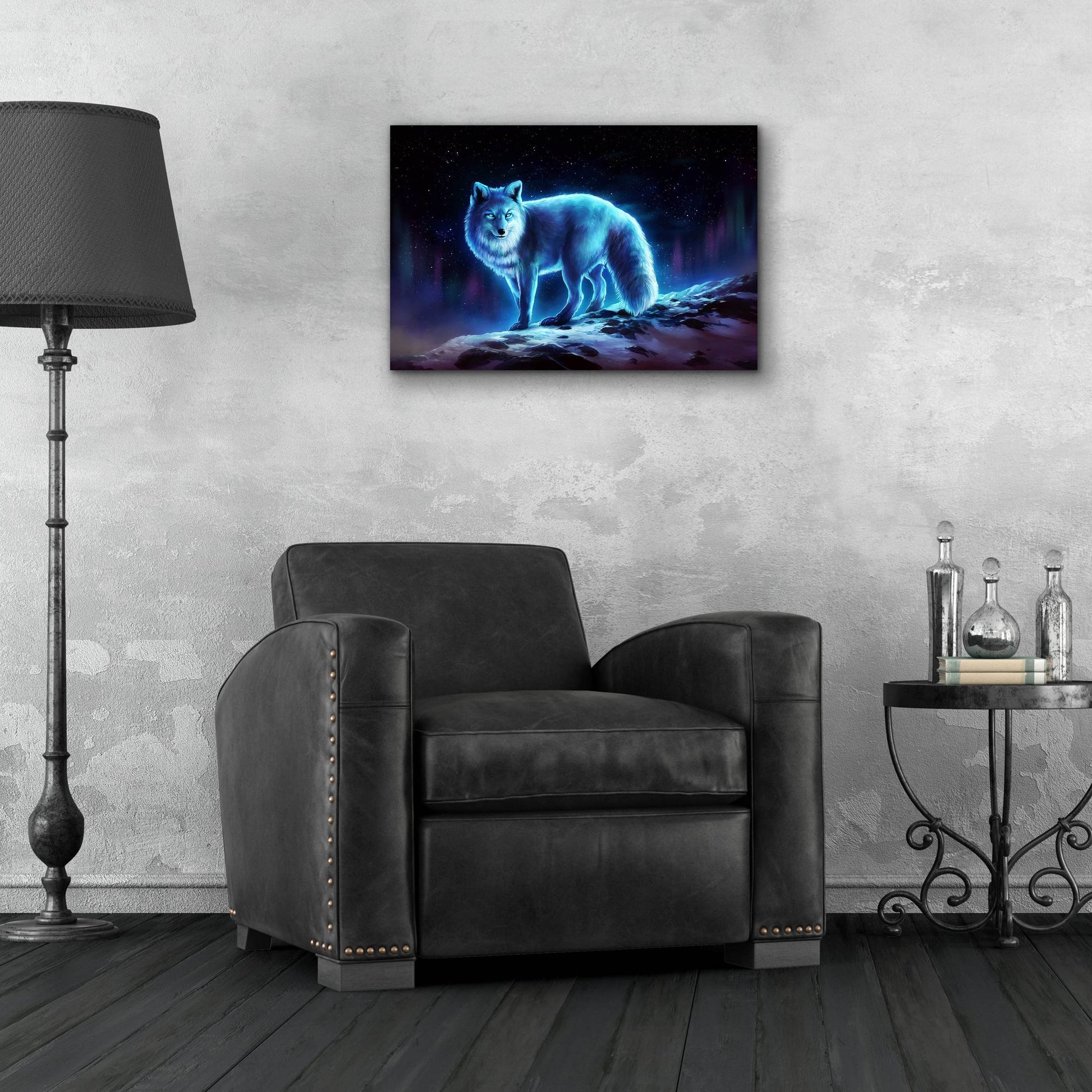 Epic Art 'Ice Fox' by JoJoesArt, Acrylic Glass Wall Art,24x16