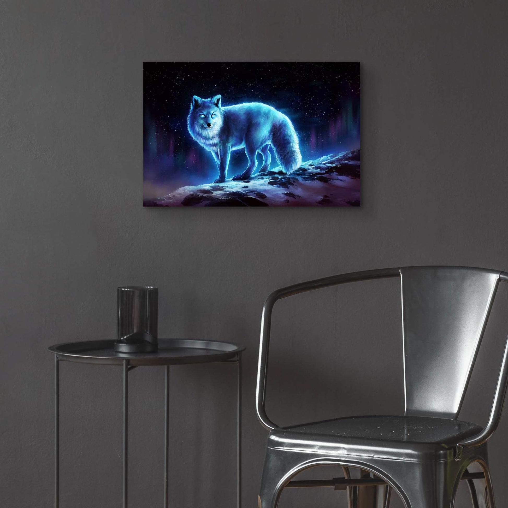 Epic Art 'Ice Fox' by JoJoesArt, Acrylic Glass Wall Art,24x16