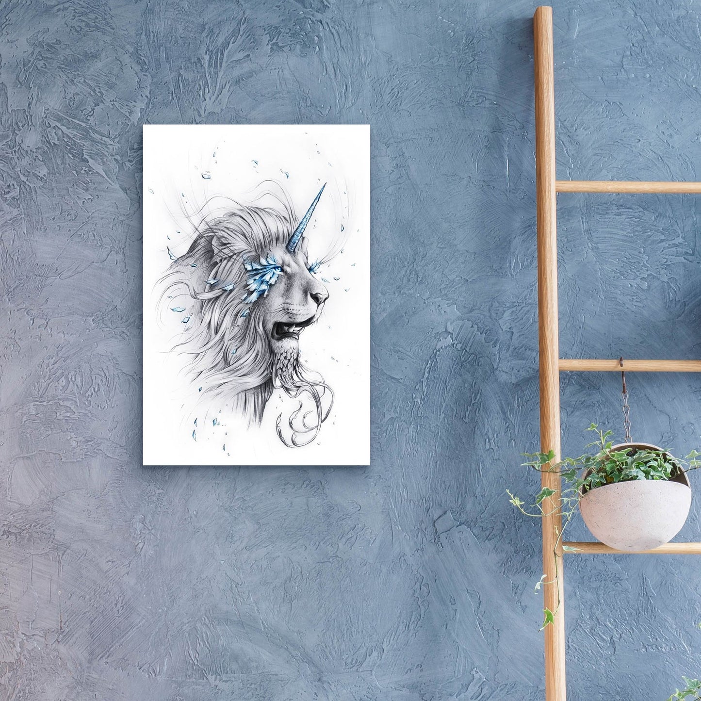 Epic Art 'Lion Soul' by JoJoesArt, Acrylic Glass Wall Art,16x24